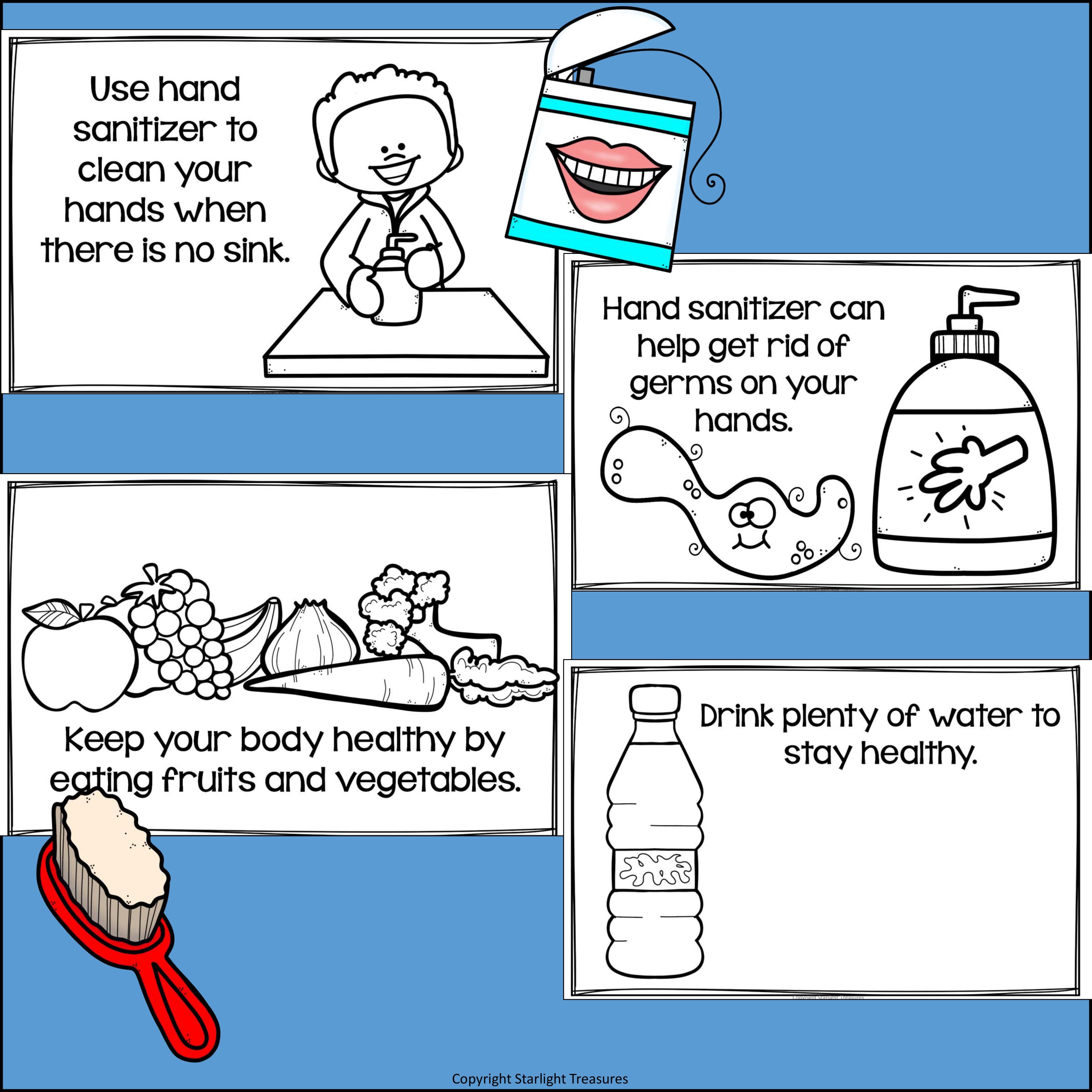 Personal Hygiene Mini Book for Early Readers