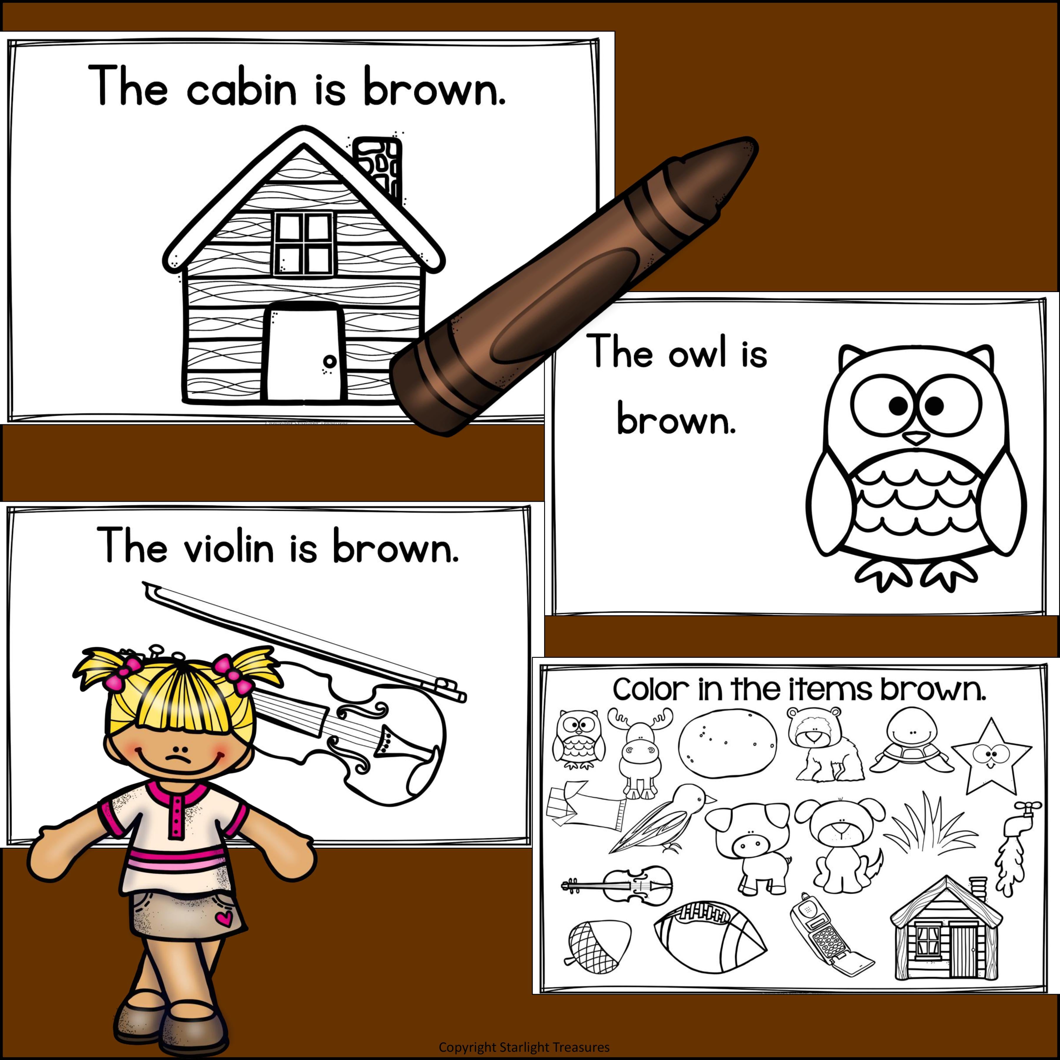 Colors of the Week: Brown Mini Book