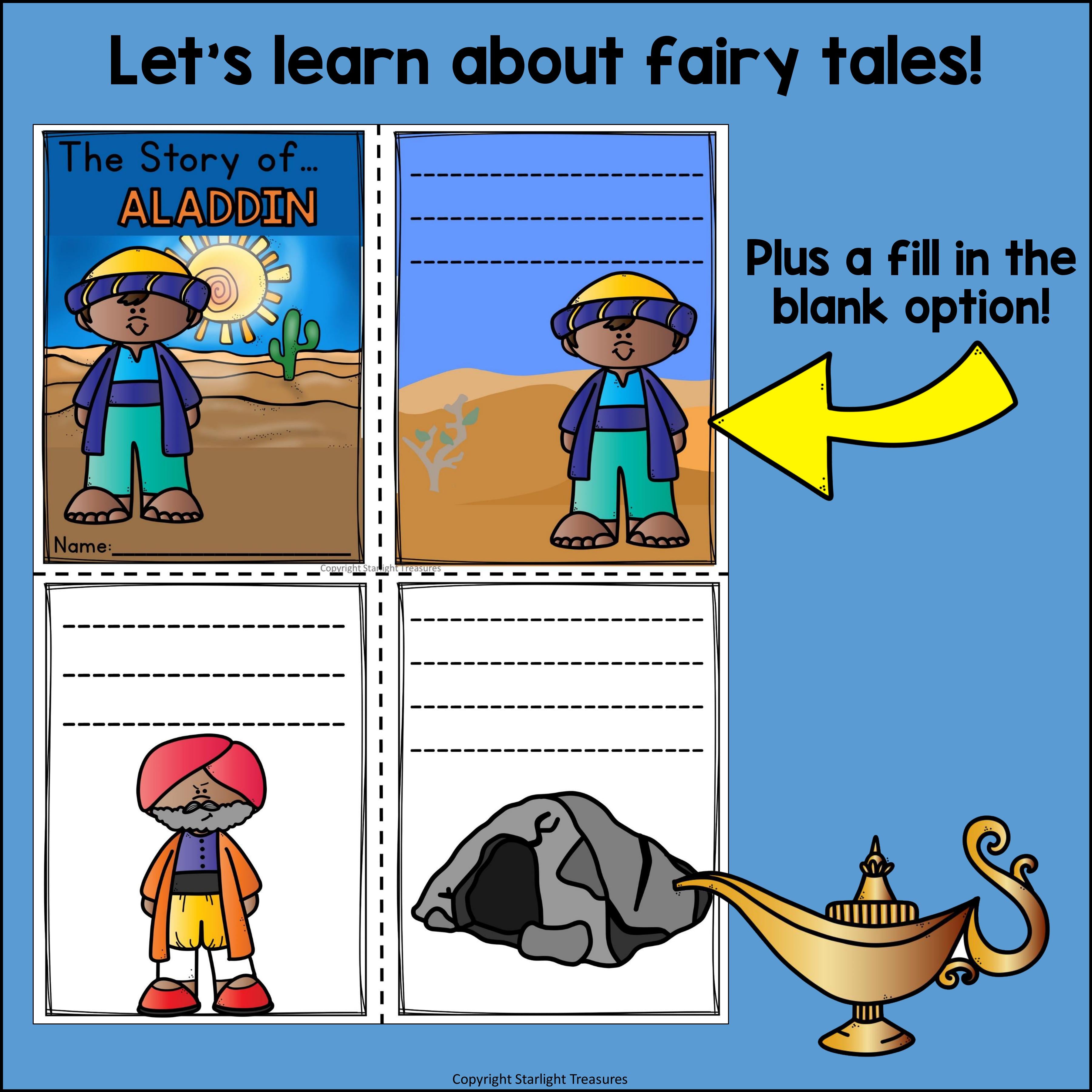 Aladdin Mini Book for Early Readers - Fairy Tales