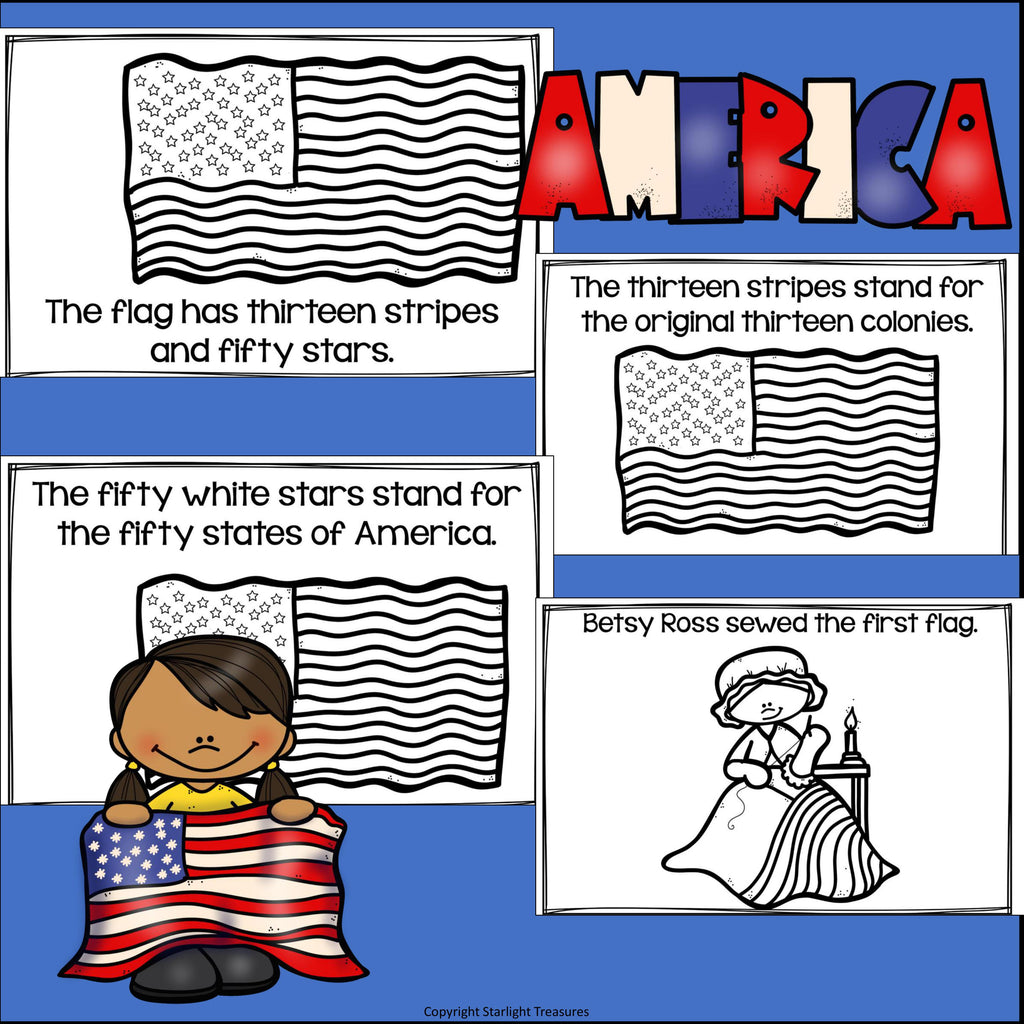 Flag Day Mini Book for Early Readers