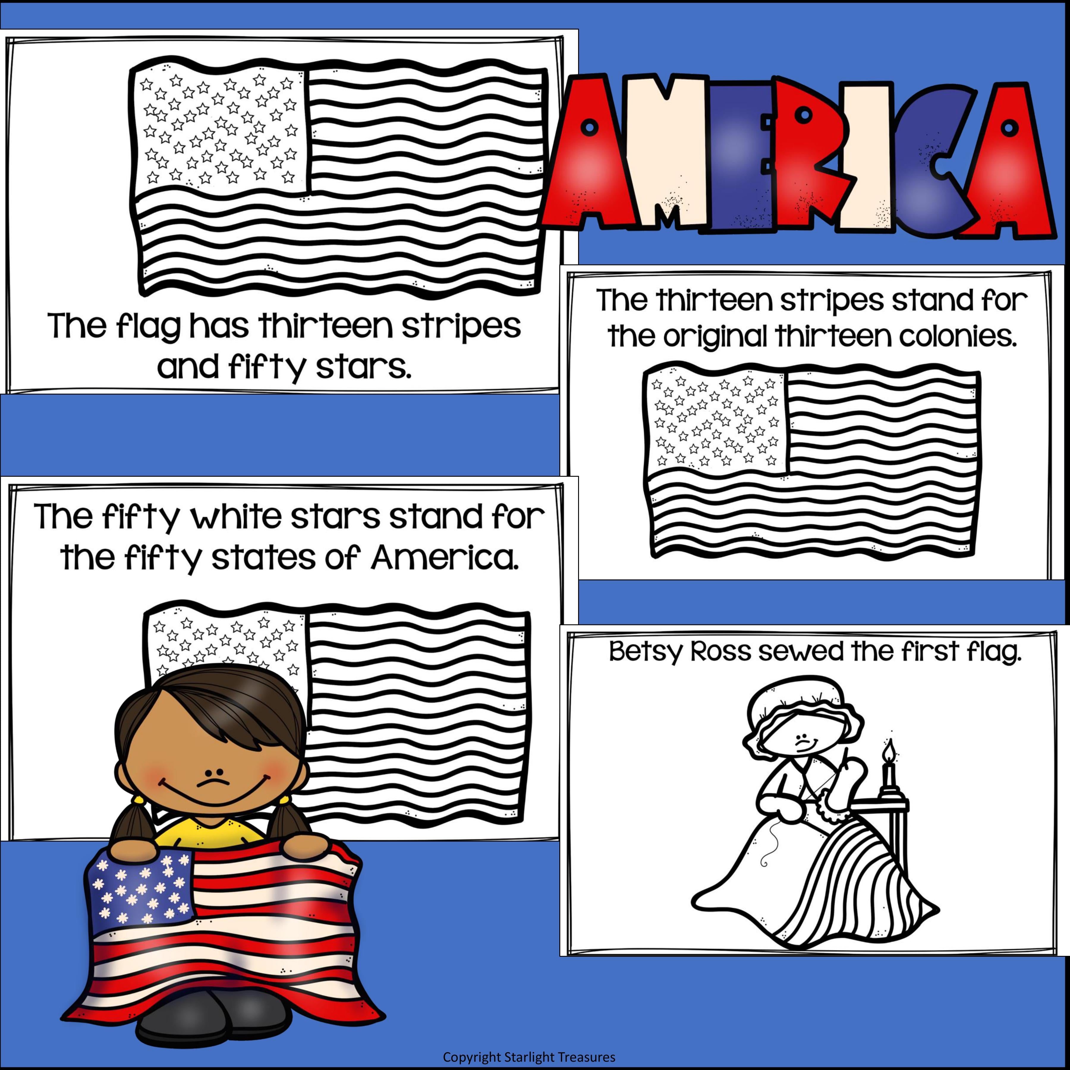 Flag Day Mini Book for Early Readers