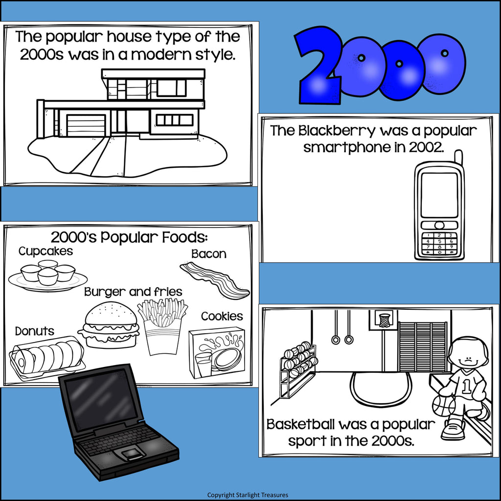 Life in the 2000s Mini Book for Early Readers