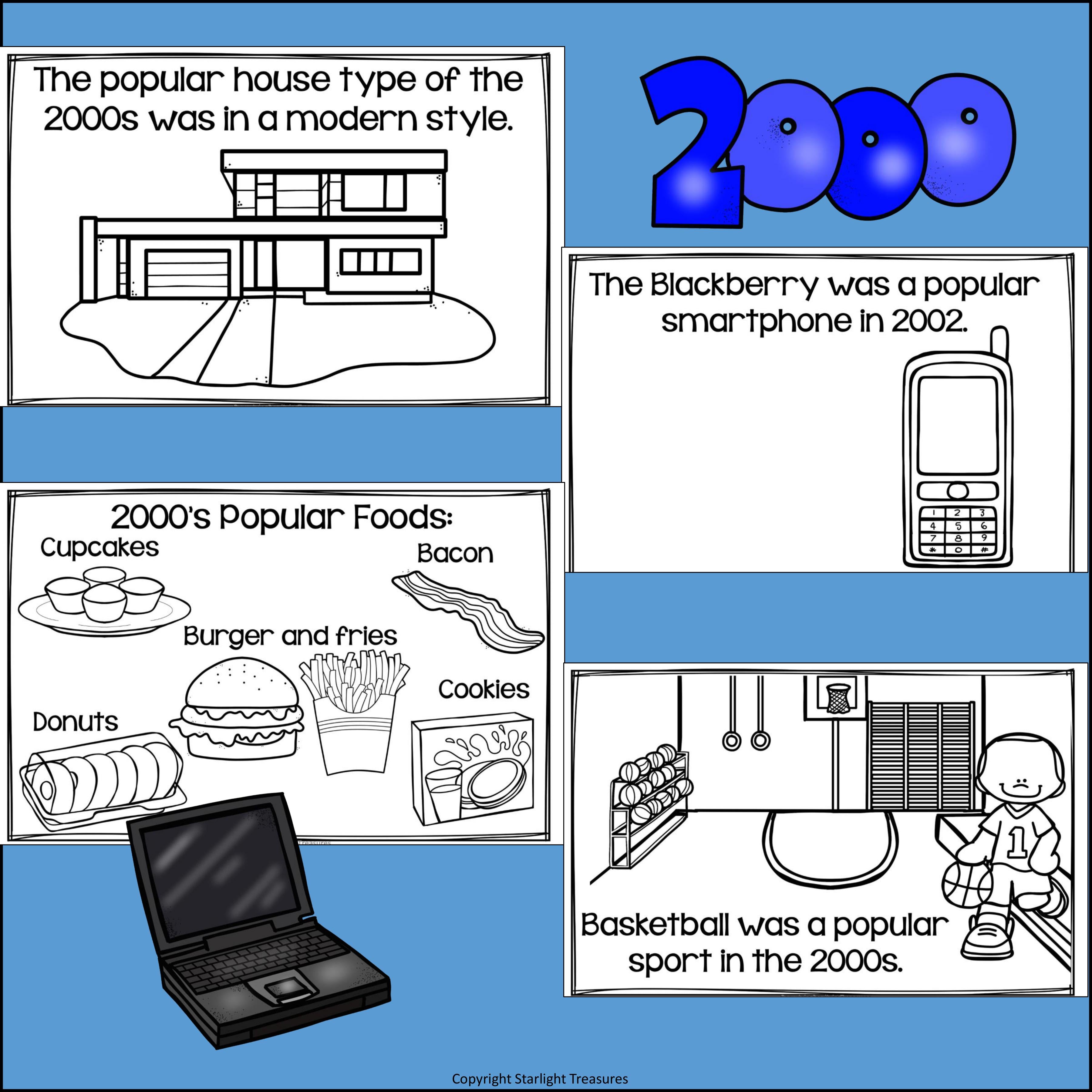 Life in the 2000s Mini Book for Early Readers