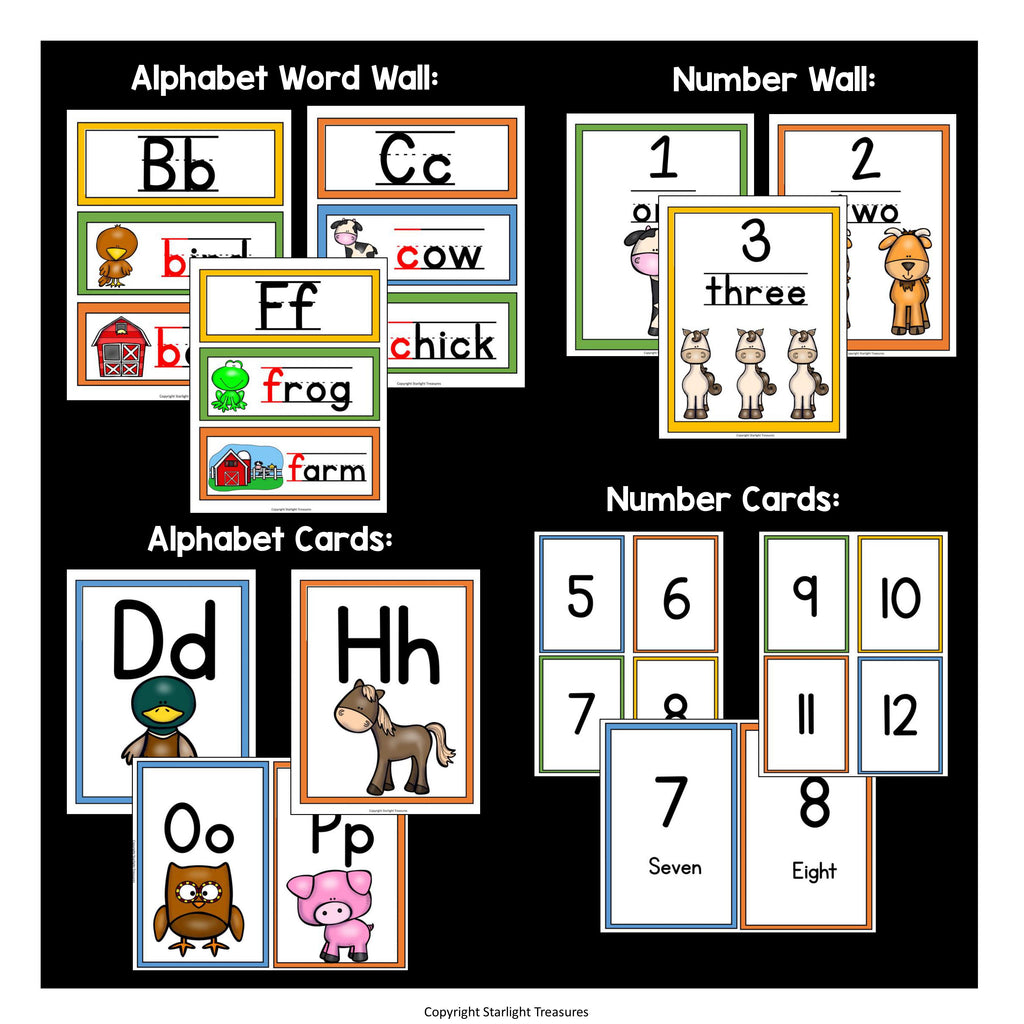 Classroom Decor Pack - Farm Theme