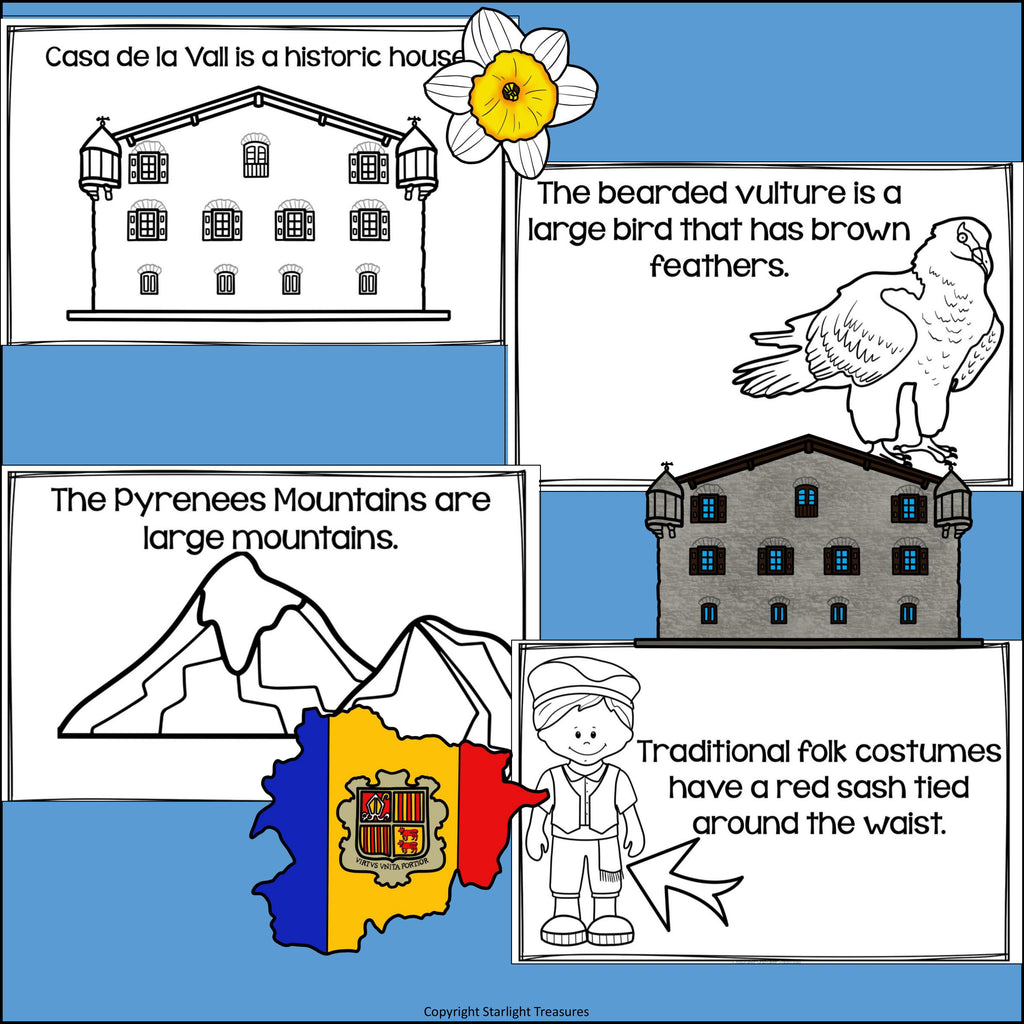 Andorra Mini Book for Early Readers - A Country Study