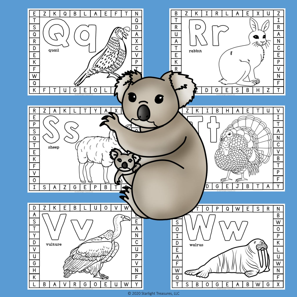 Alphabet Letter Punch Worksheets for Early Readers - ABC Punch Sheet FREEBIE