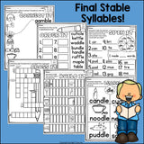 Final Stable Syllables Worksheets and Activities for Early Readers