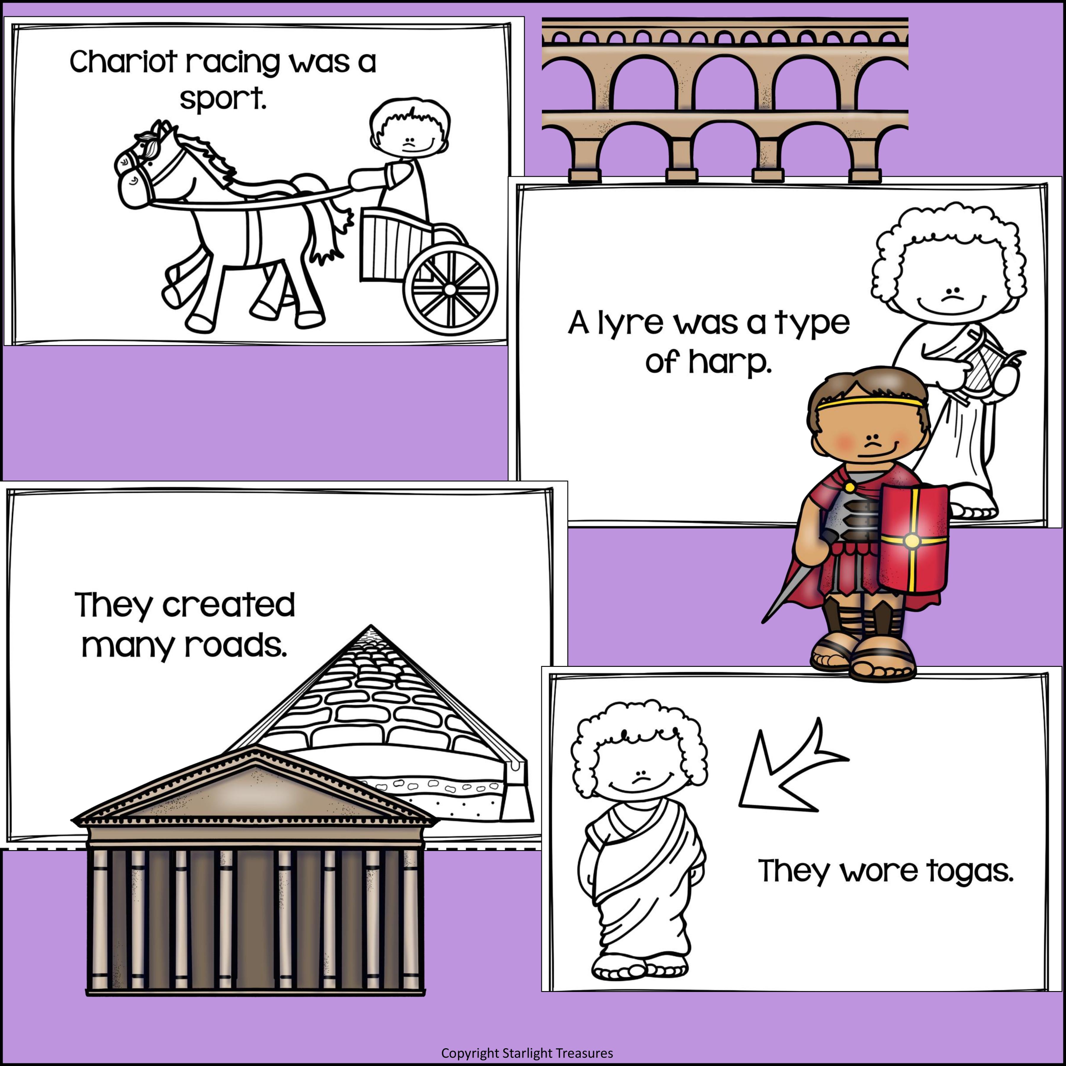 Ancient Rome Mini Book for Early Readers