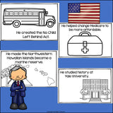 George W. Bush Mini Book for Early Readers: Presidents' Day