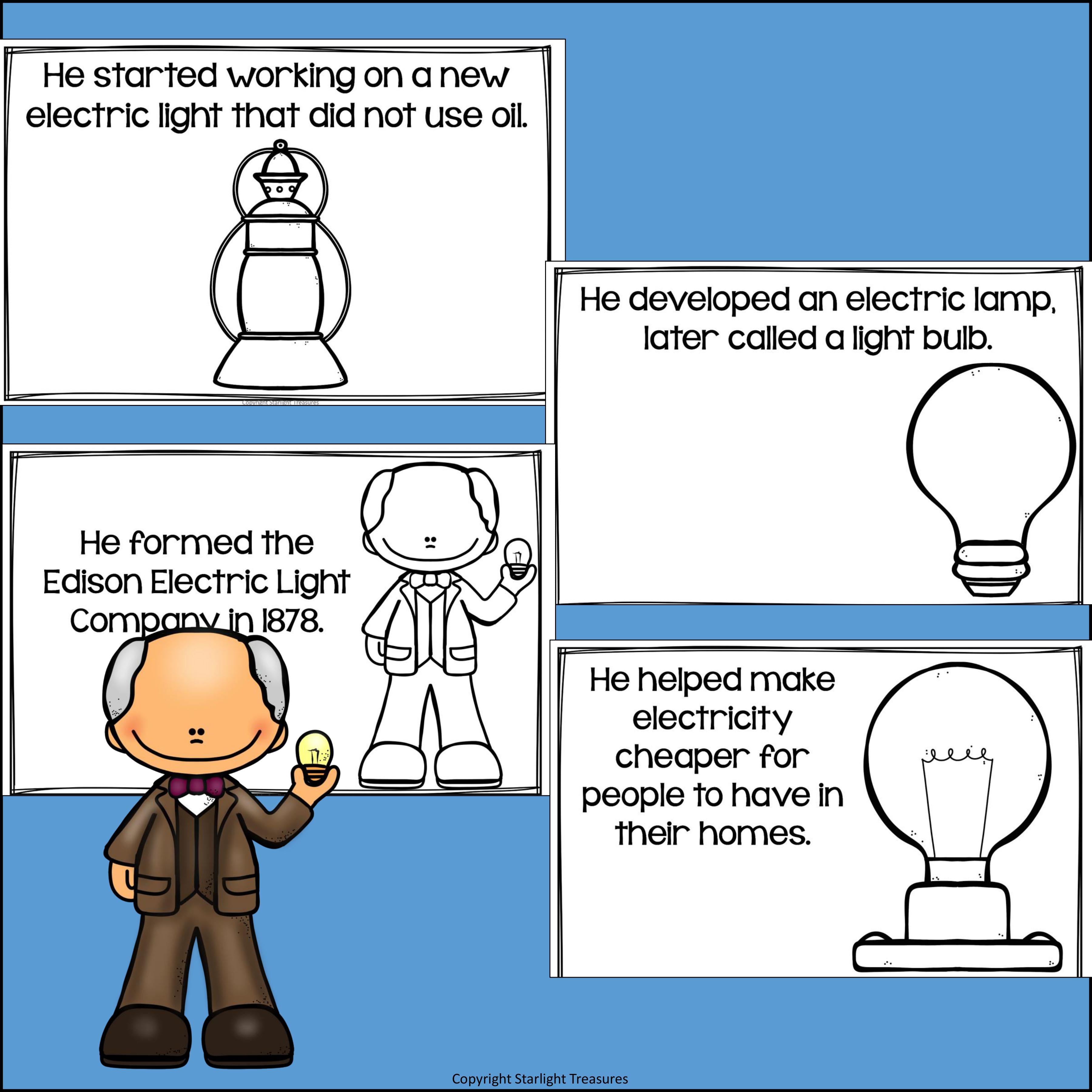 Thomas Edison Mini Book for Early Readers: Inventors