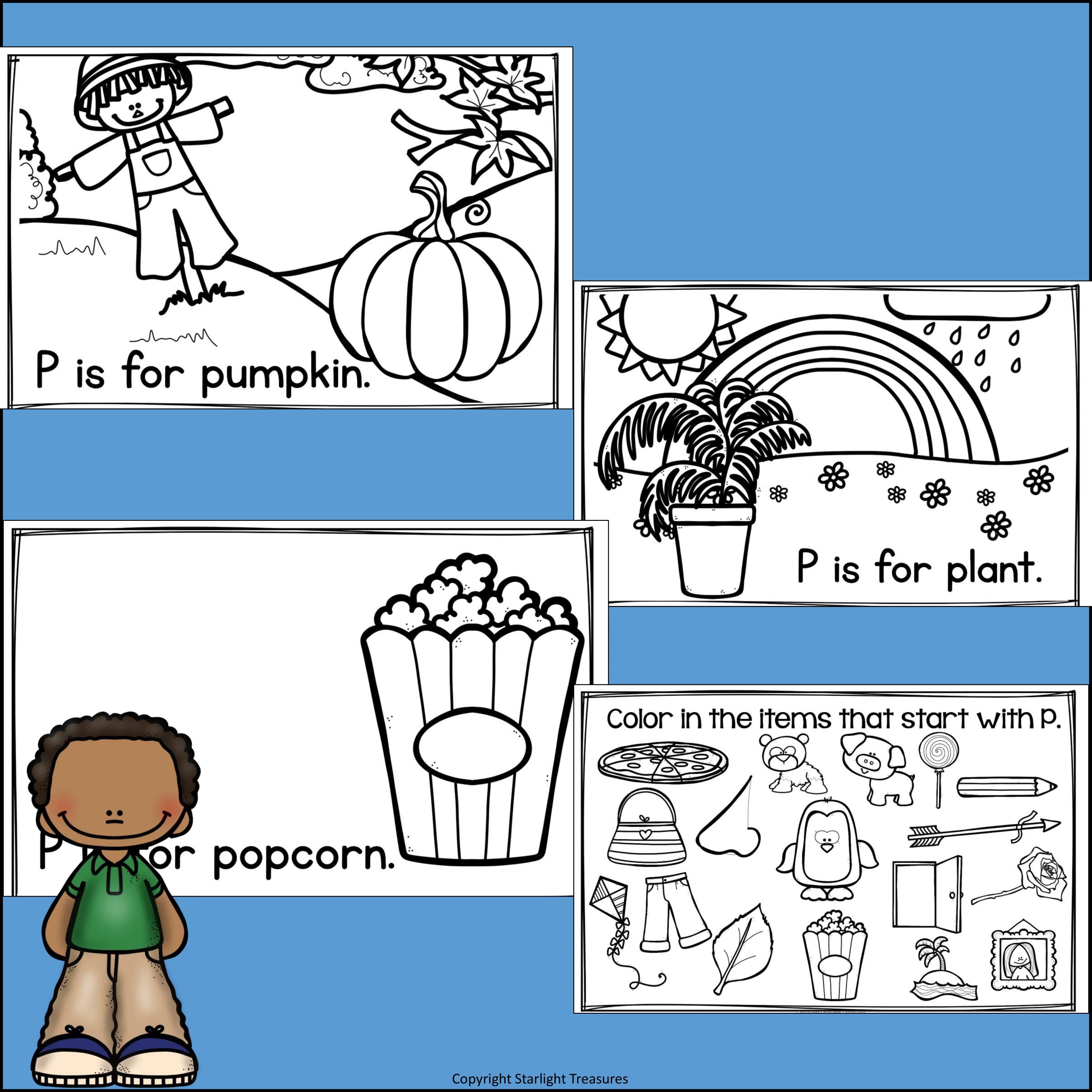 Alphabet Letter of the Week: The Letter P Mini Book