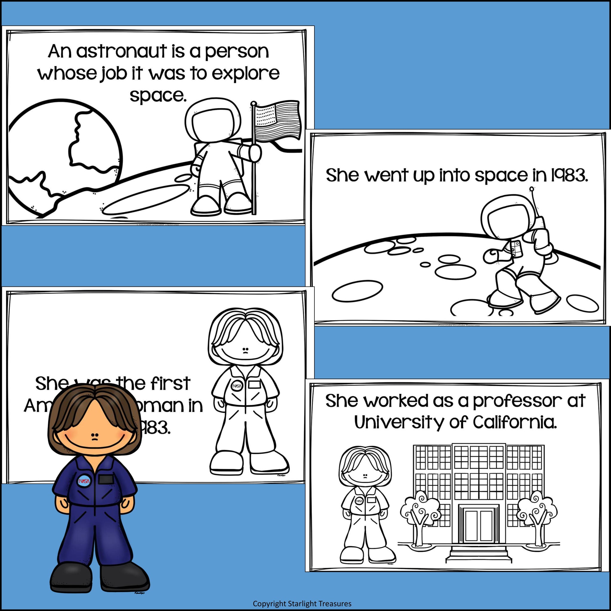 Sally Ride Mini Book for Early Readers: Women's History Month ...