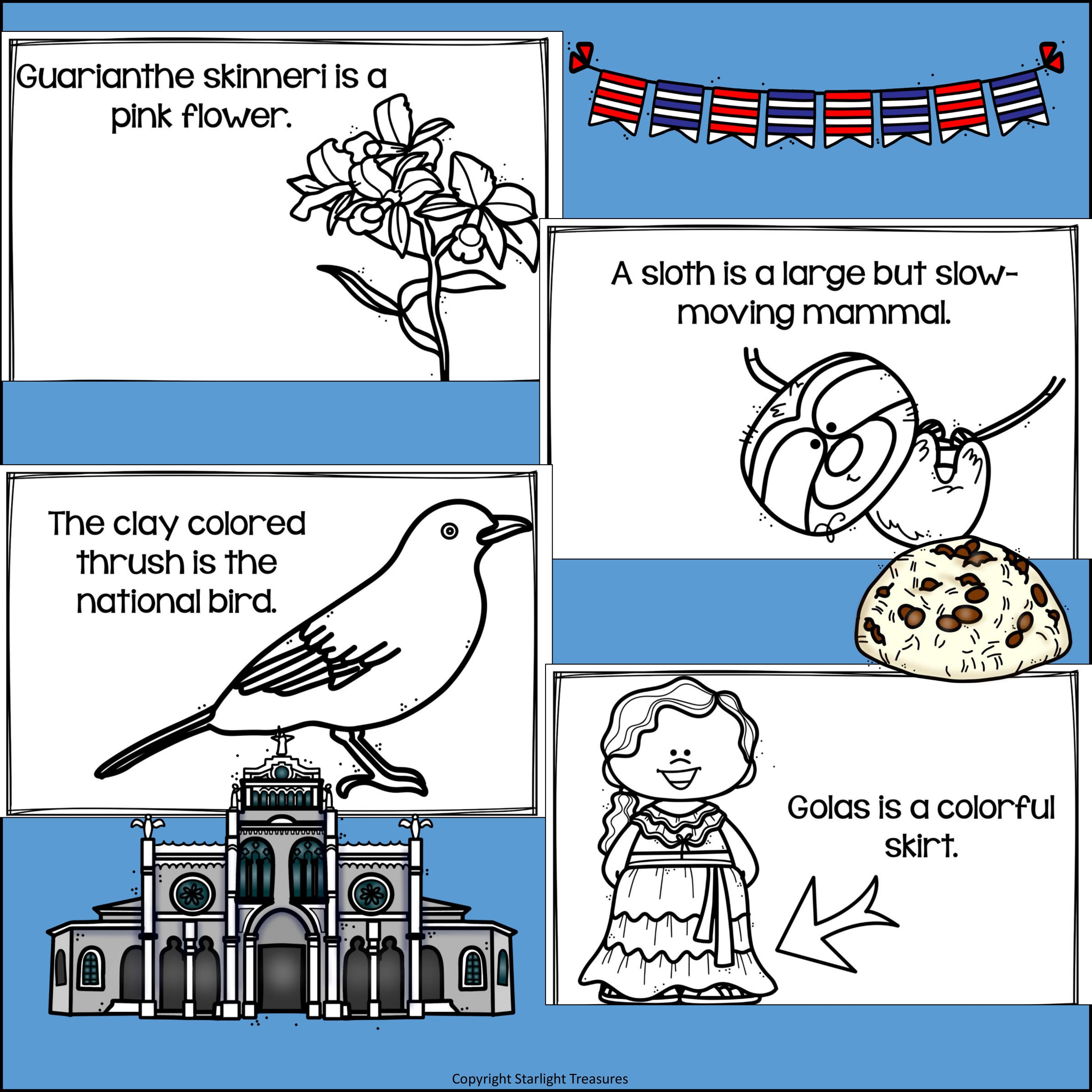 Costa Rica Mini Book for Early Readers - A Country Study
