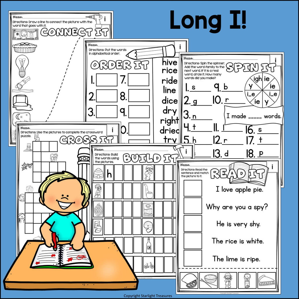 Long I Worksheets and Activities for Early Readers