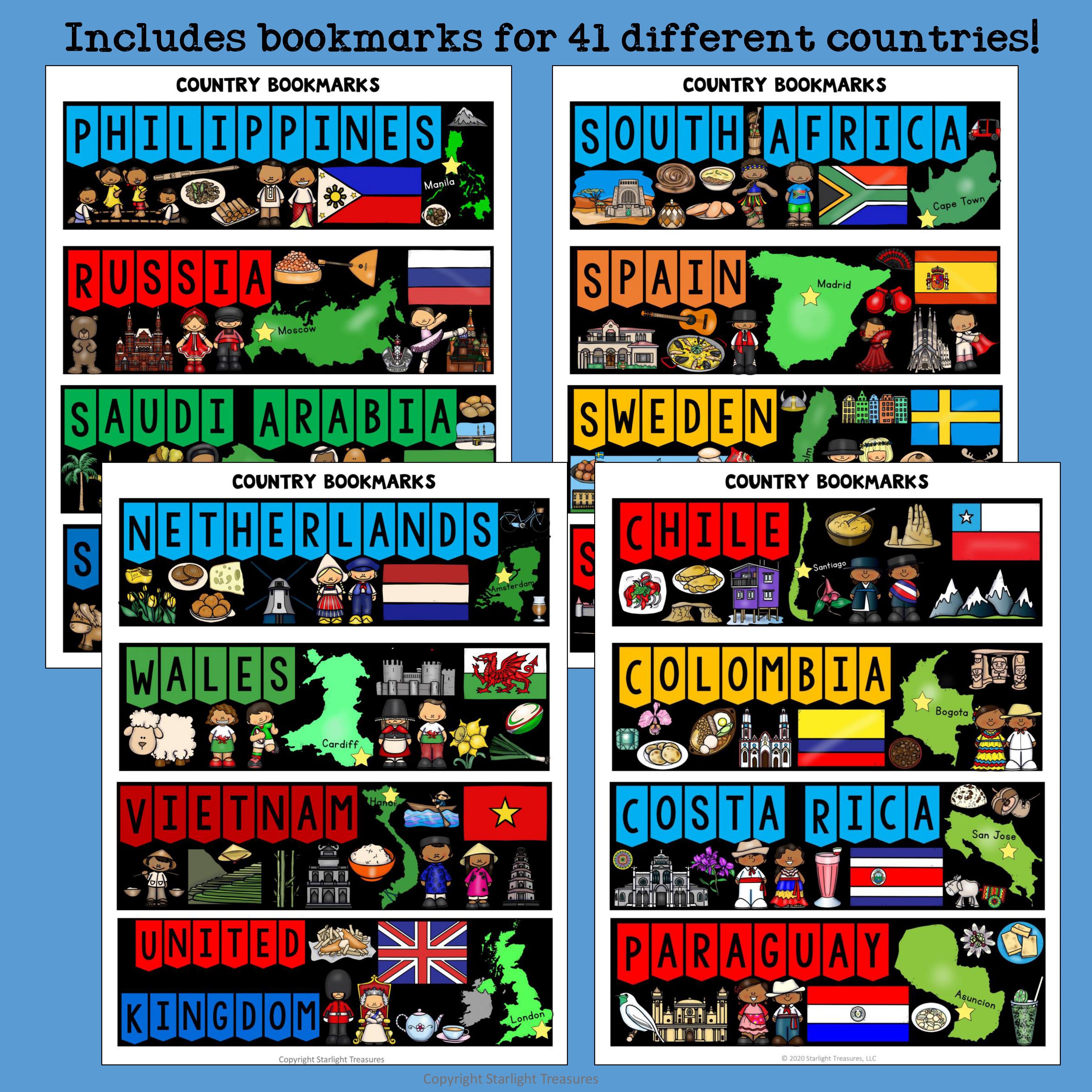 Country Cut n' Color Bookmarks