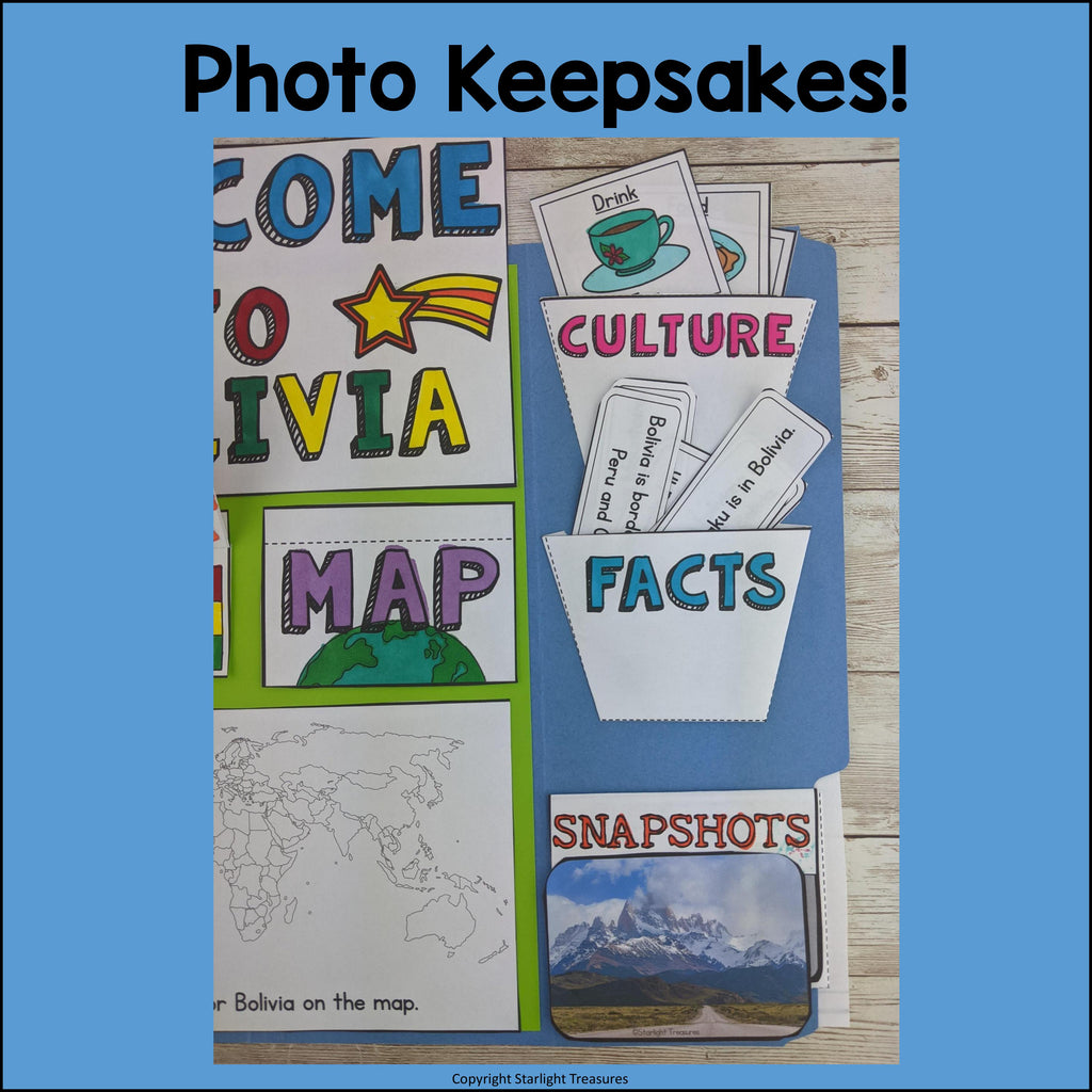 Bolivia Lapbook for Early Learners - A Country Study