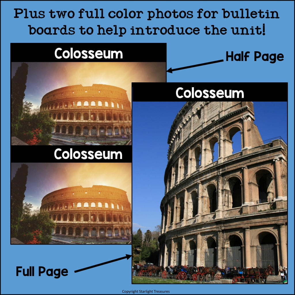 Colosseum Complete Unit for Early Learners - World Landmarks
