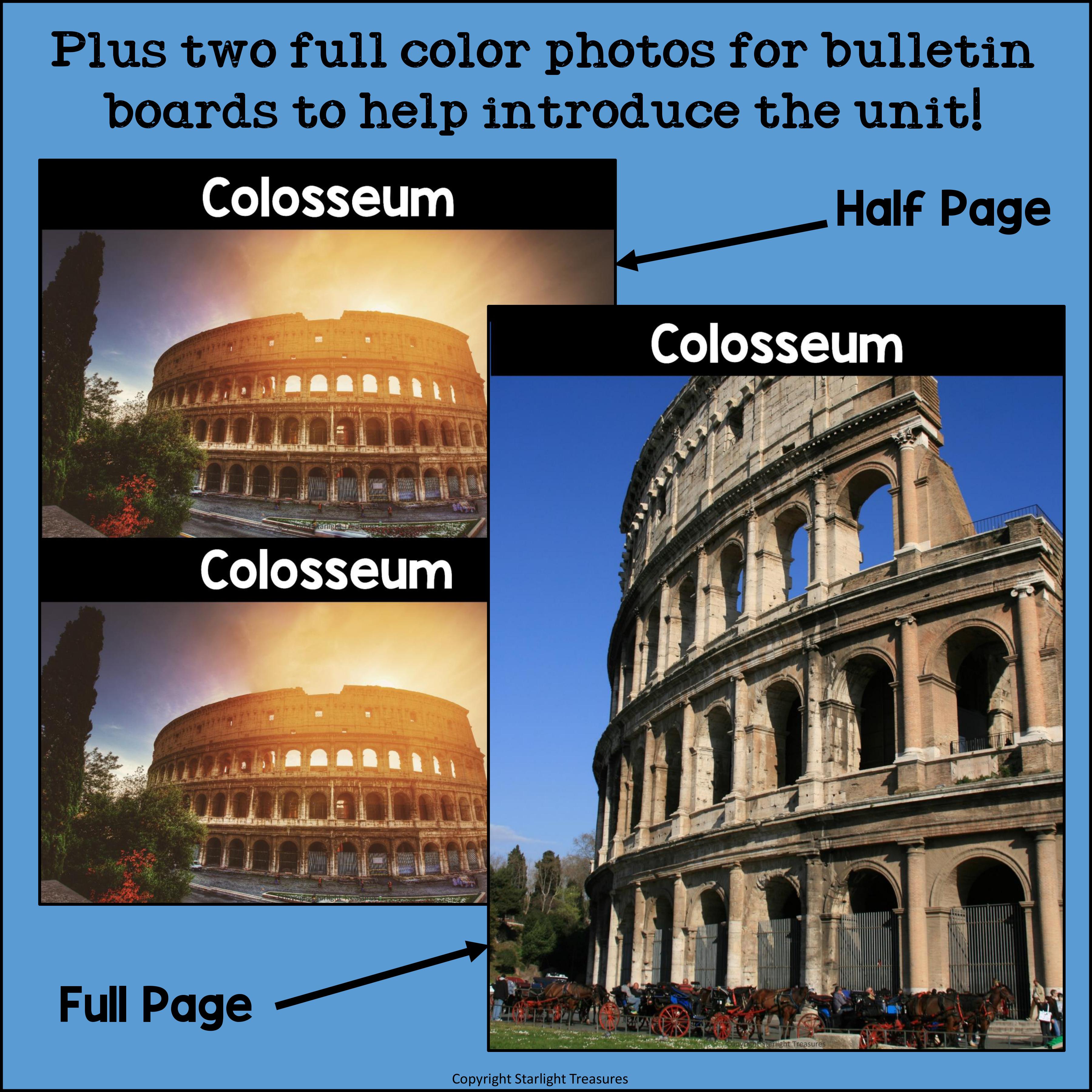Colosseum Complete Unit for Early Learners - World Landmarks