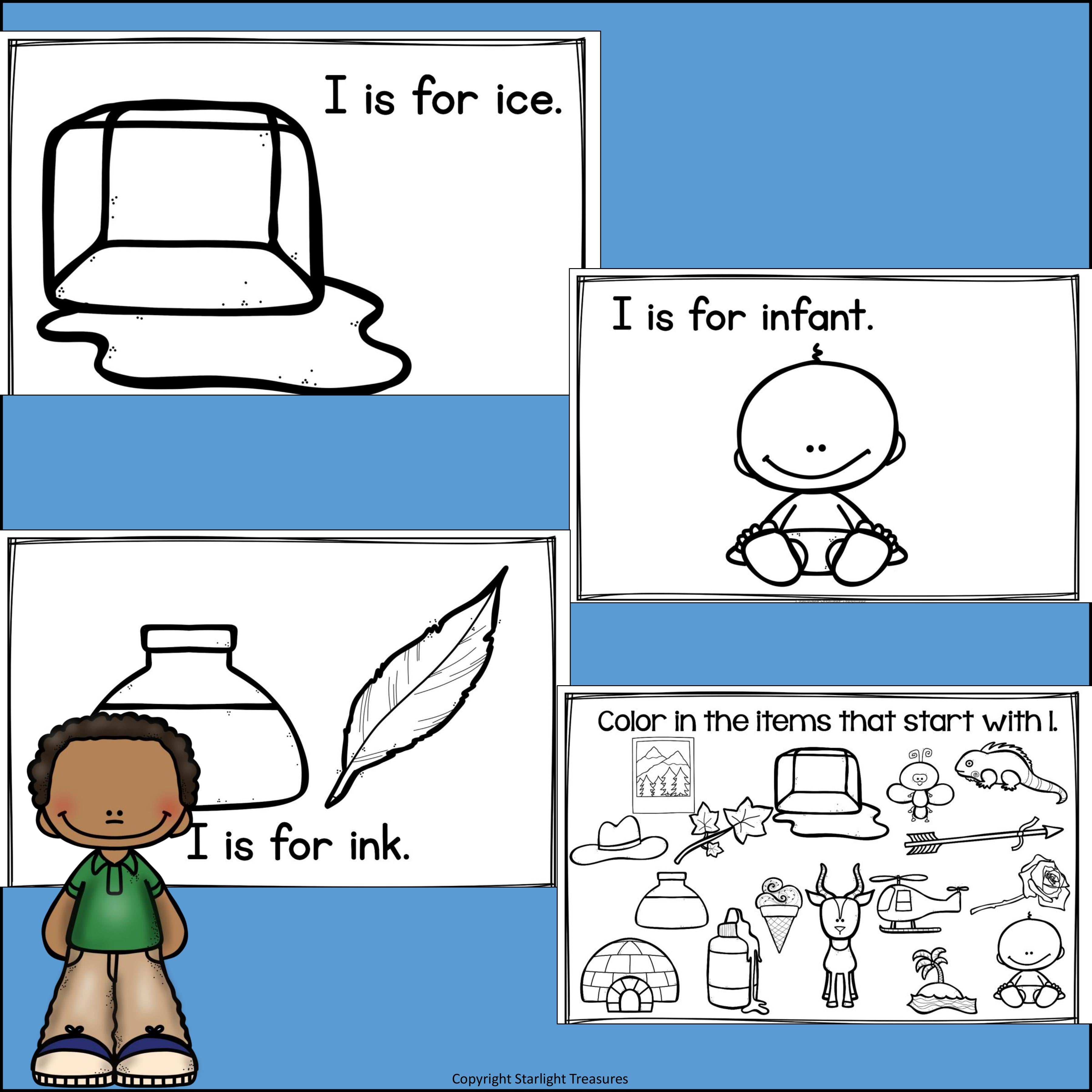 Alphabet Letter of the Week: The Letter I Mini Book