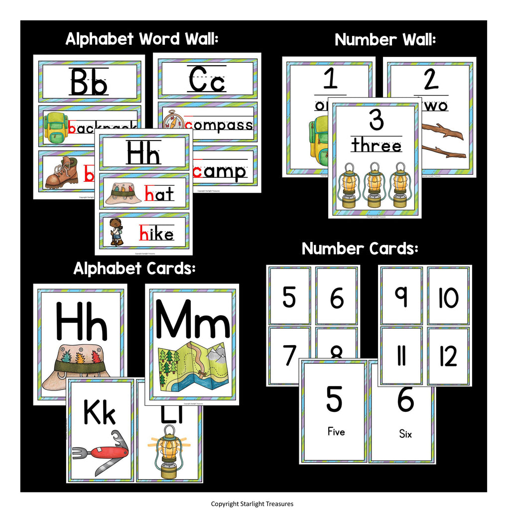 Classroom Decor Pack - Camping Theme