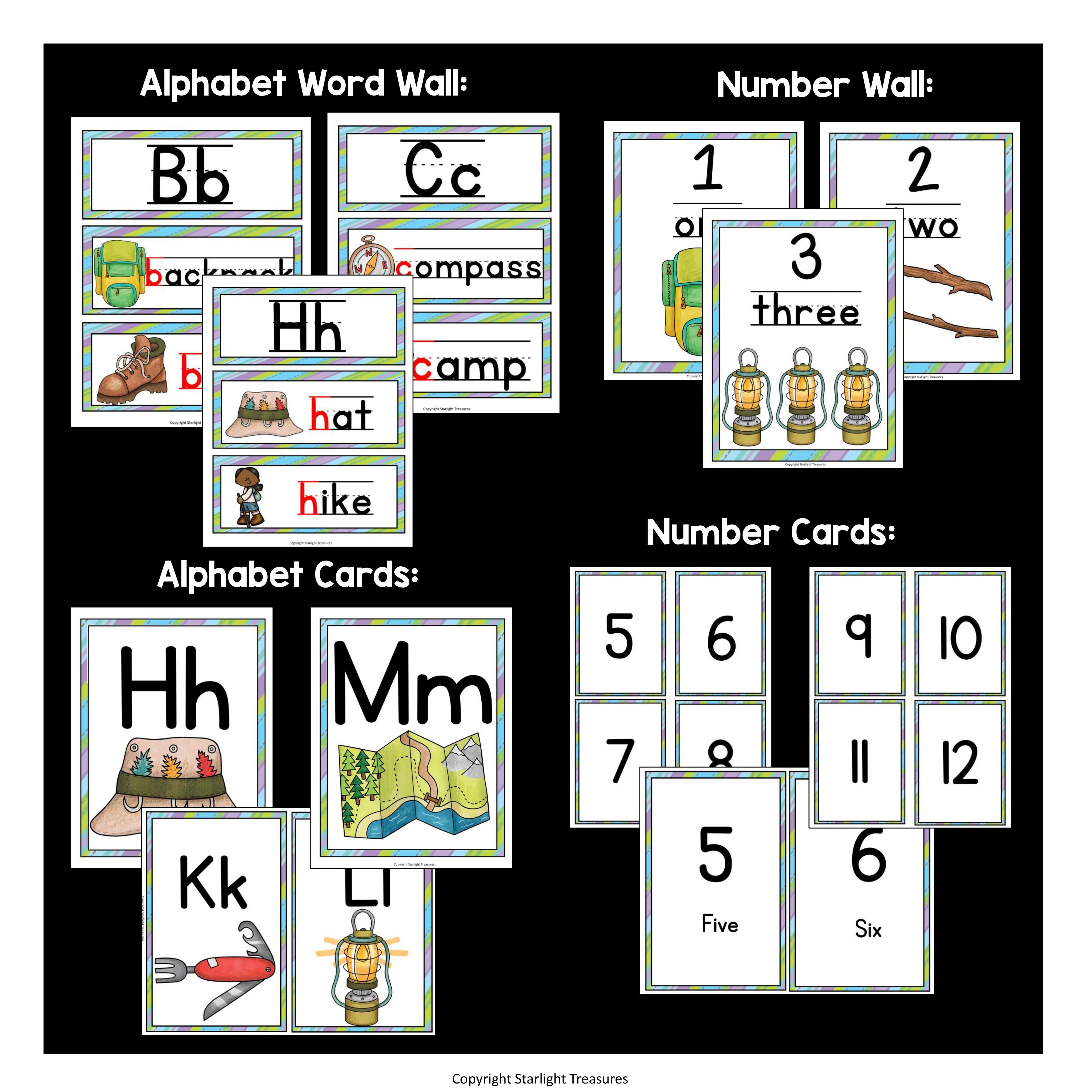 Classroom Decor Pack - Camping Theme