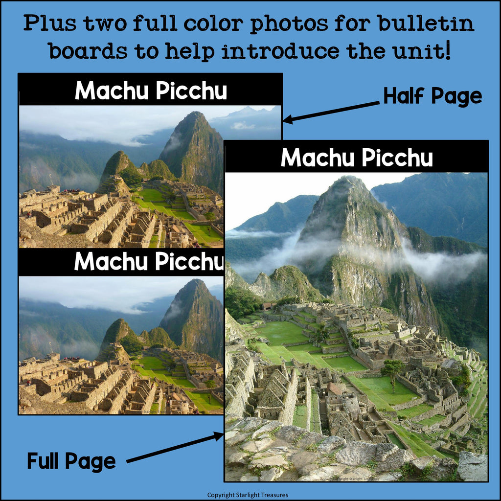 Machu Picchu Complete Unit for Early Learners - World Landmarks