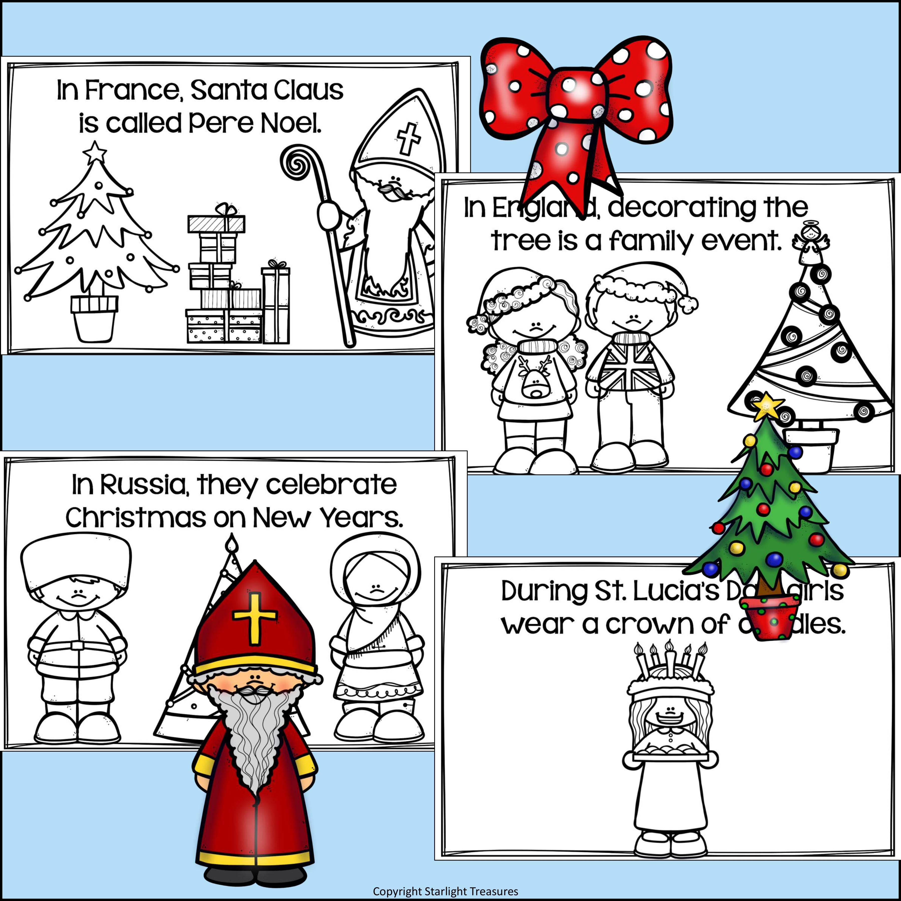 Christmas Around the World Mini Book for Early Readers