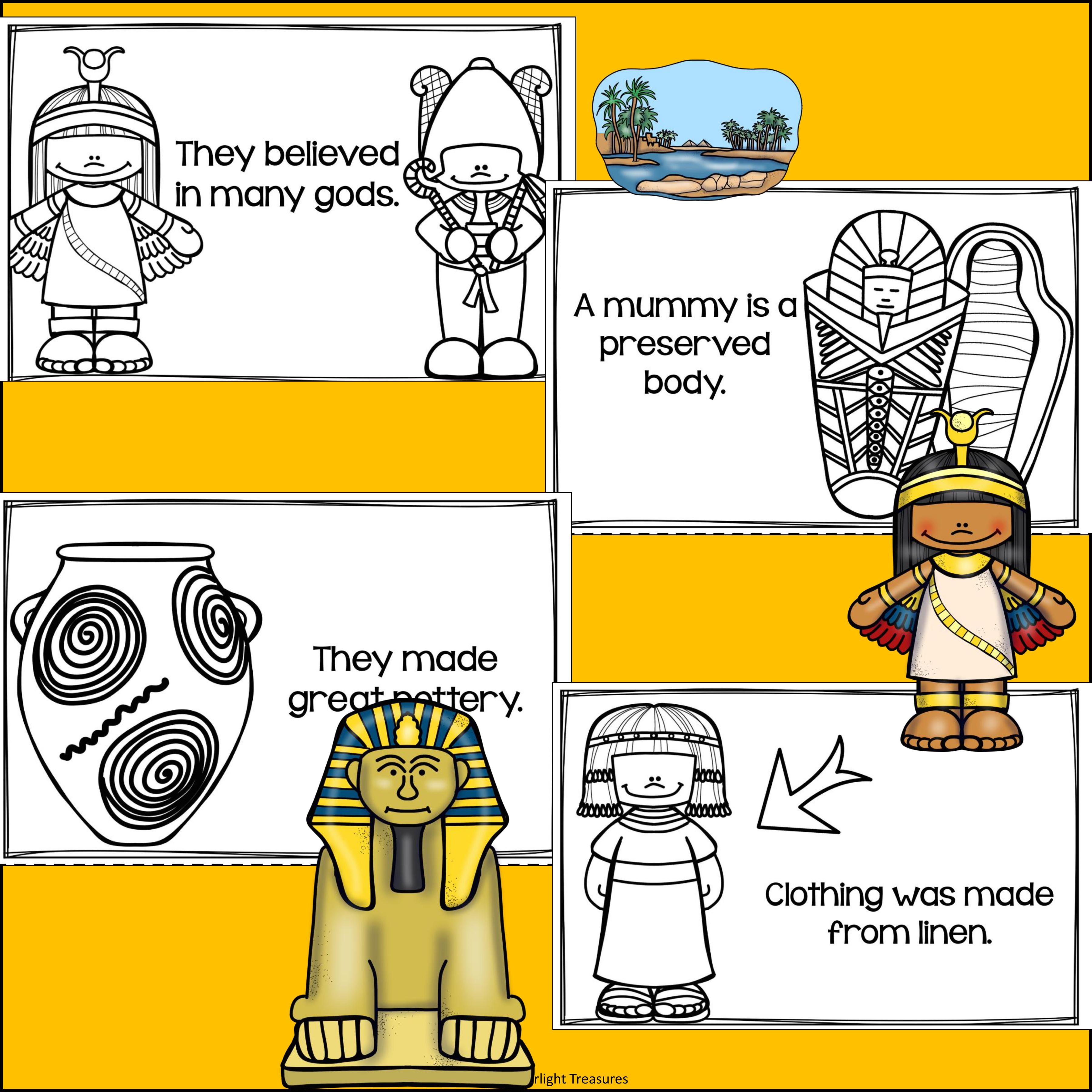Ancient Egypt Mini Book for Early Readers
