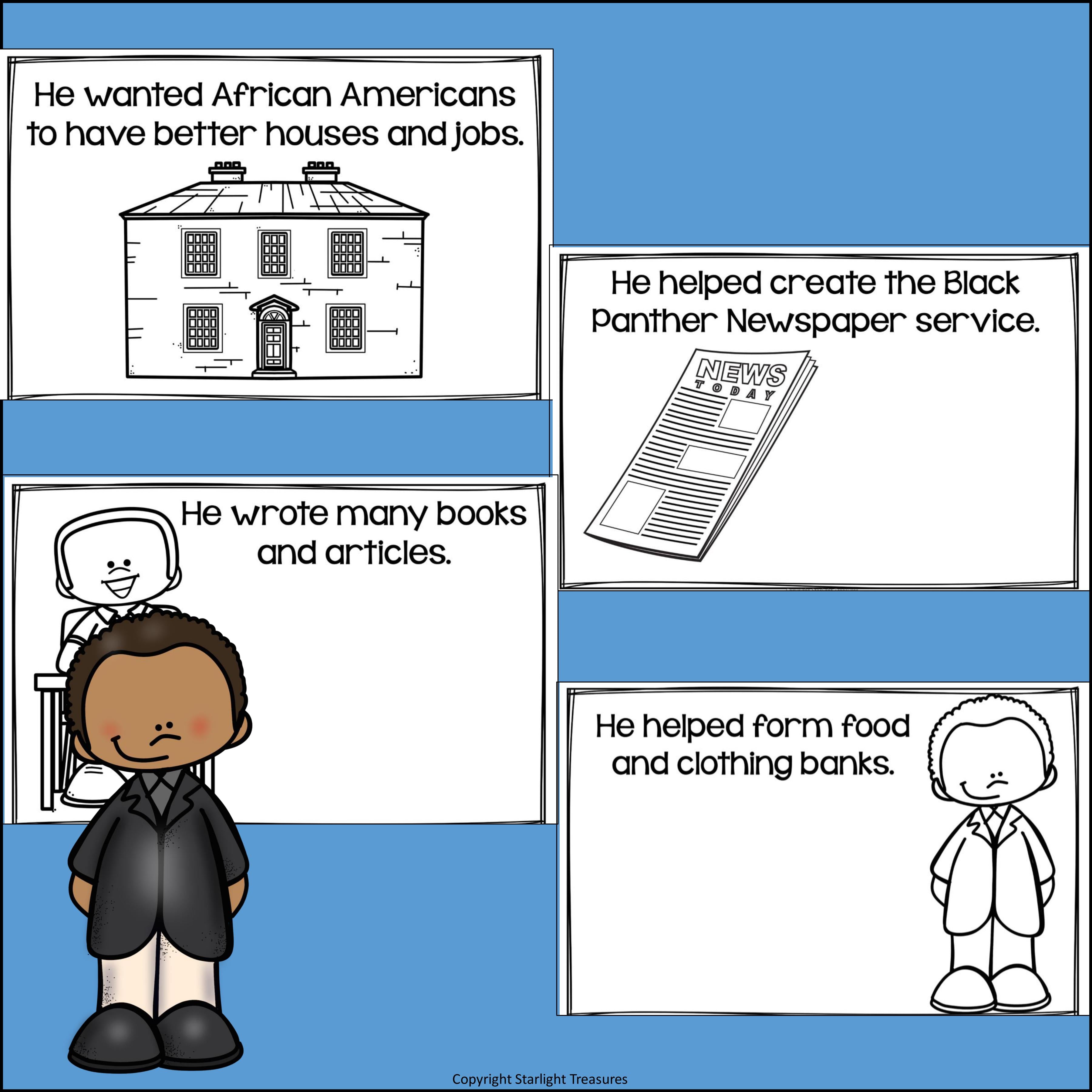 Huey P. Newton Mini Book for Early Readers: Black History Month