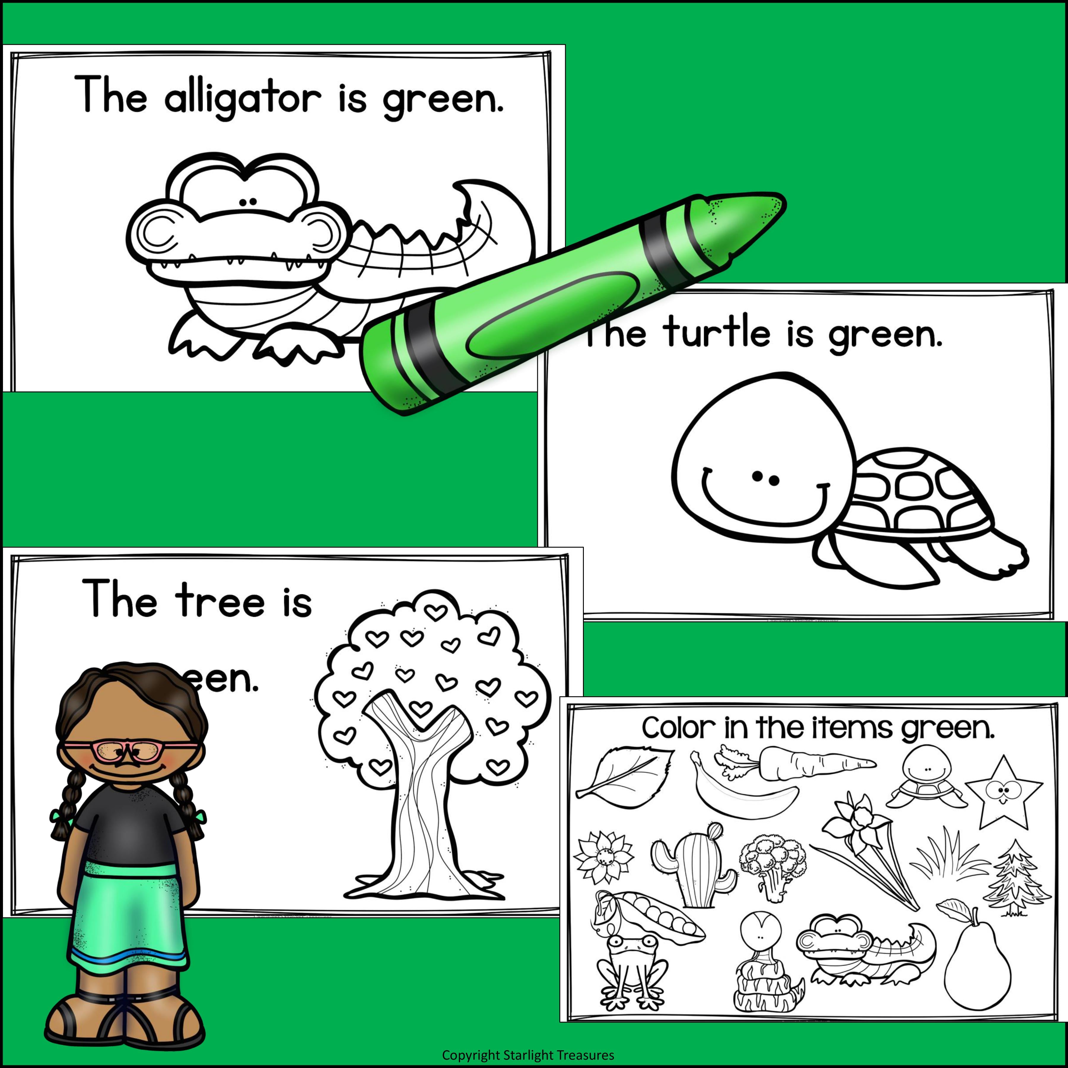 Colors of the Week: Green Mini Book
