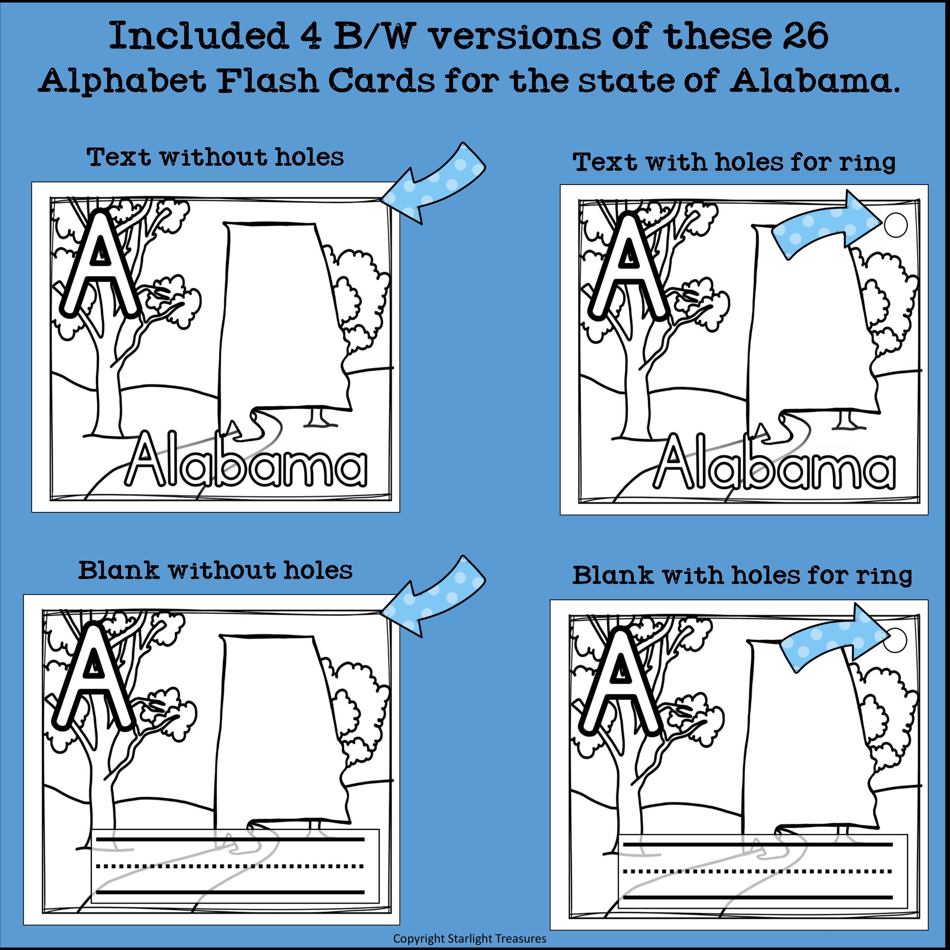 Alabama Flash Cards