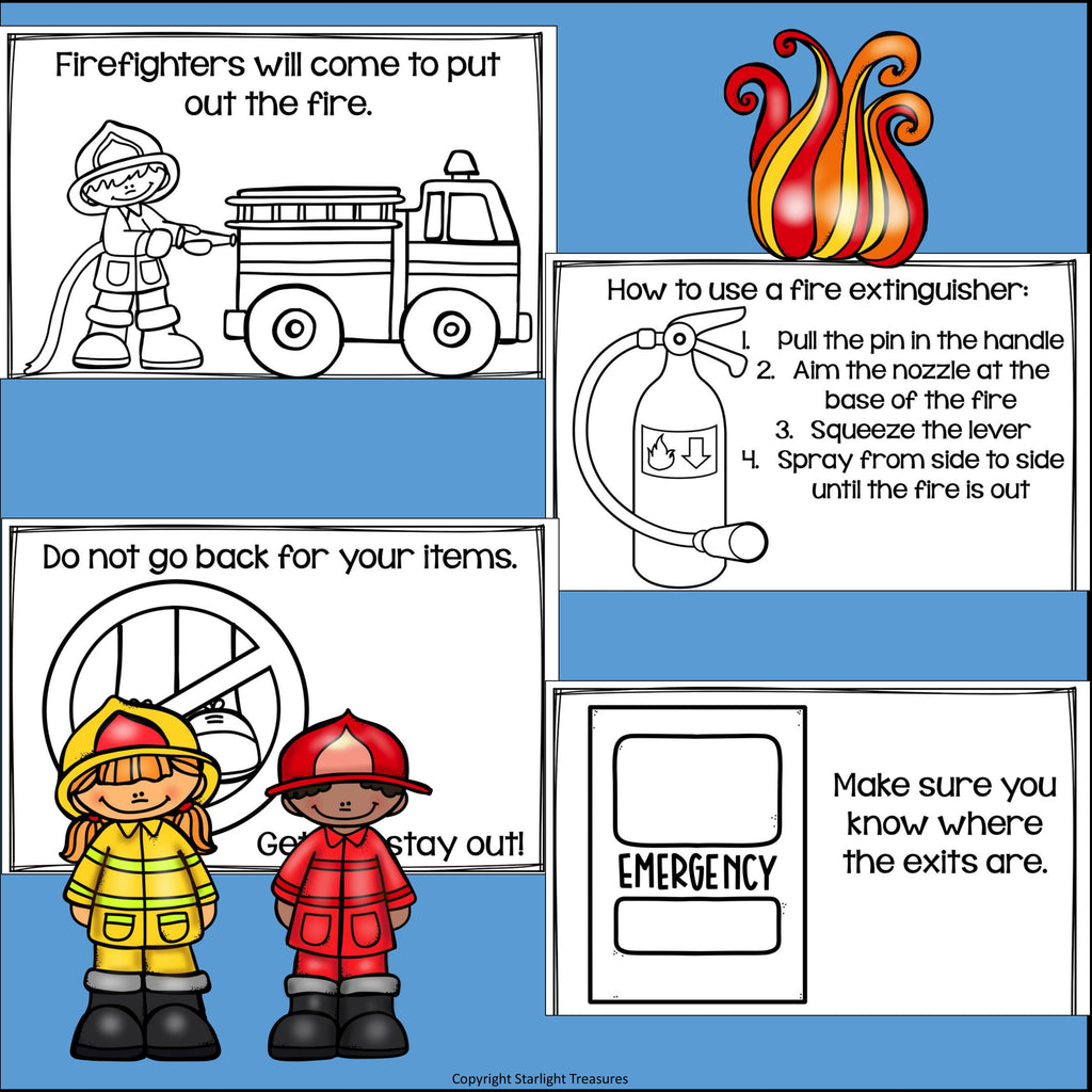 Fire Safety Mini Book for Early Readers