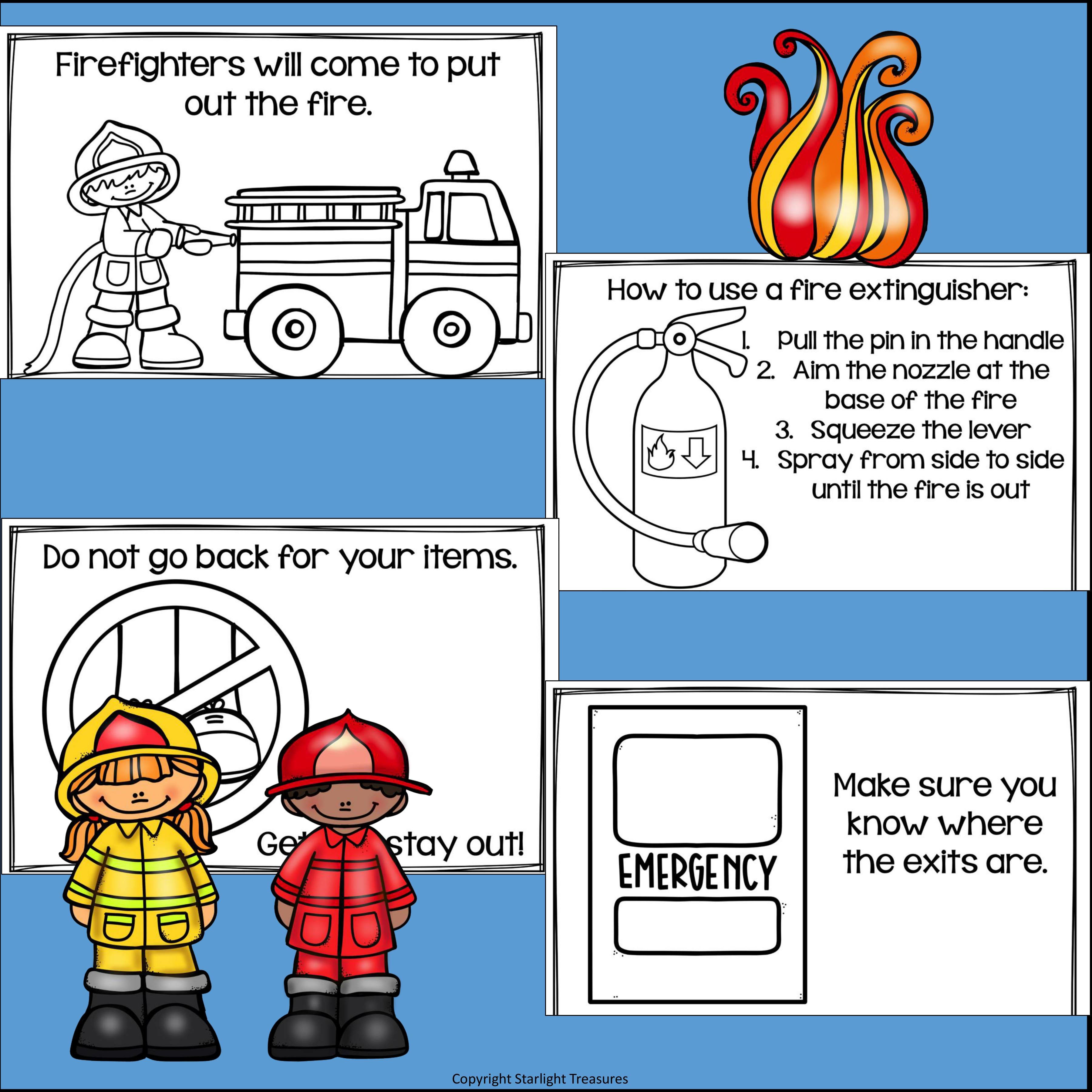 Fire Safety Mini Book for Early Readers