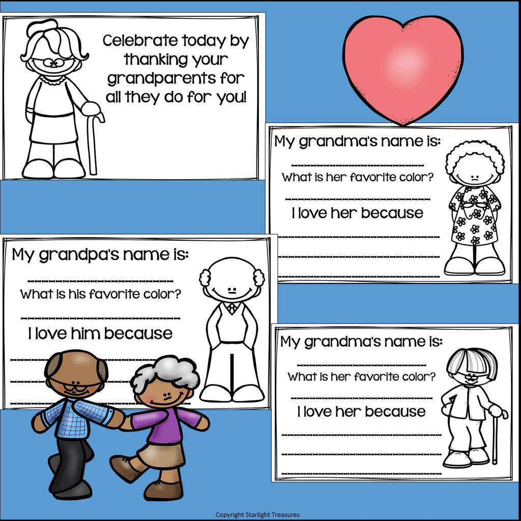 Grandparents Day Mini Book for Early Readers