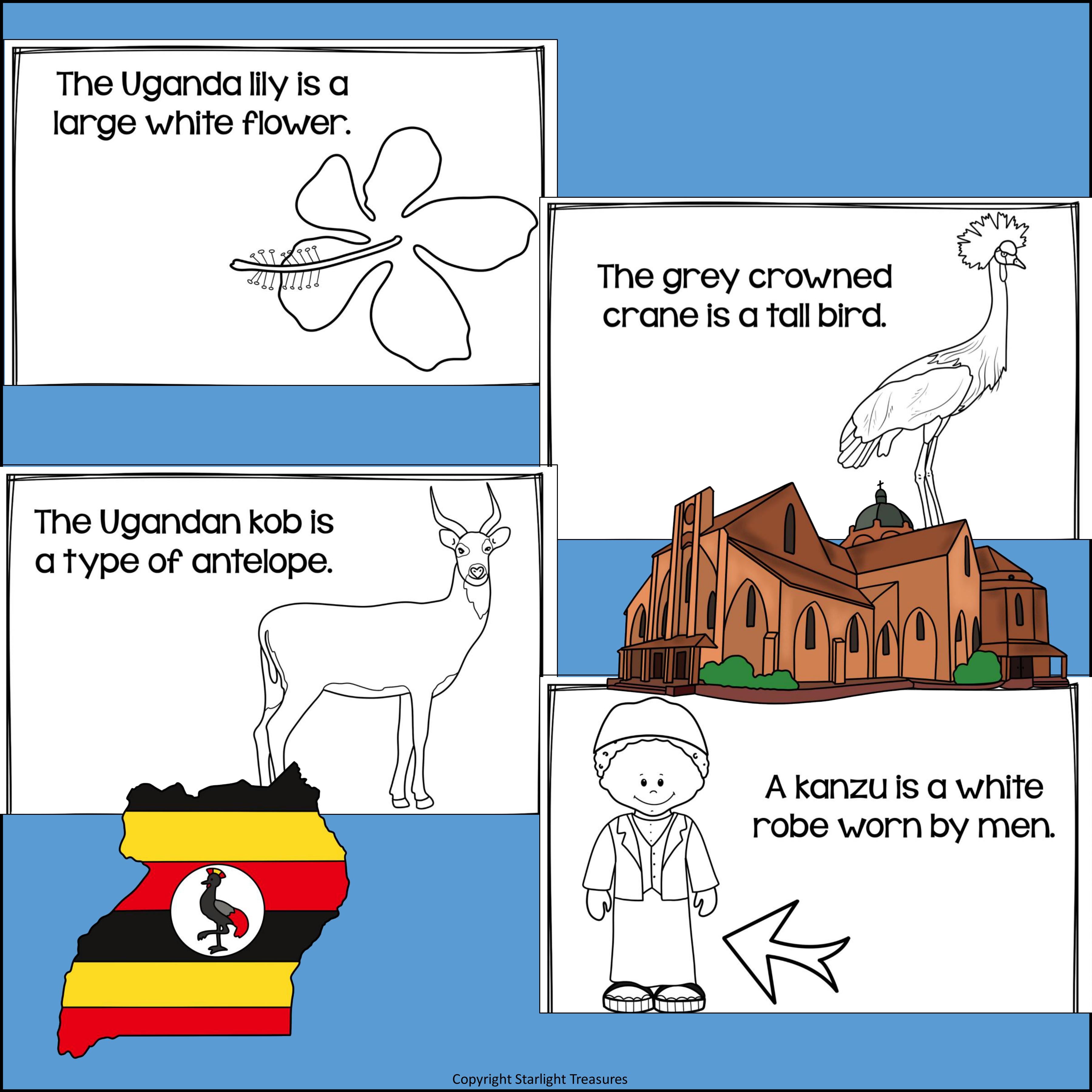 Uganda Mini Book for Early Readers - A Country Study
