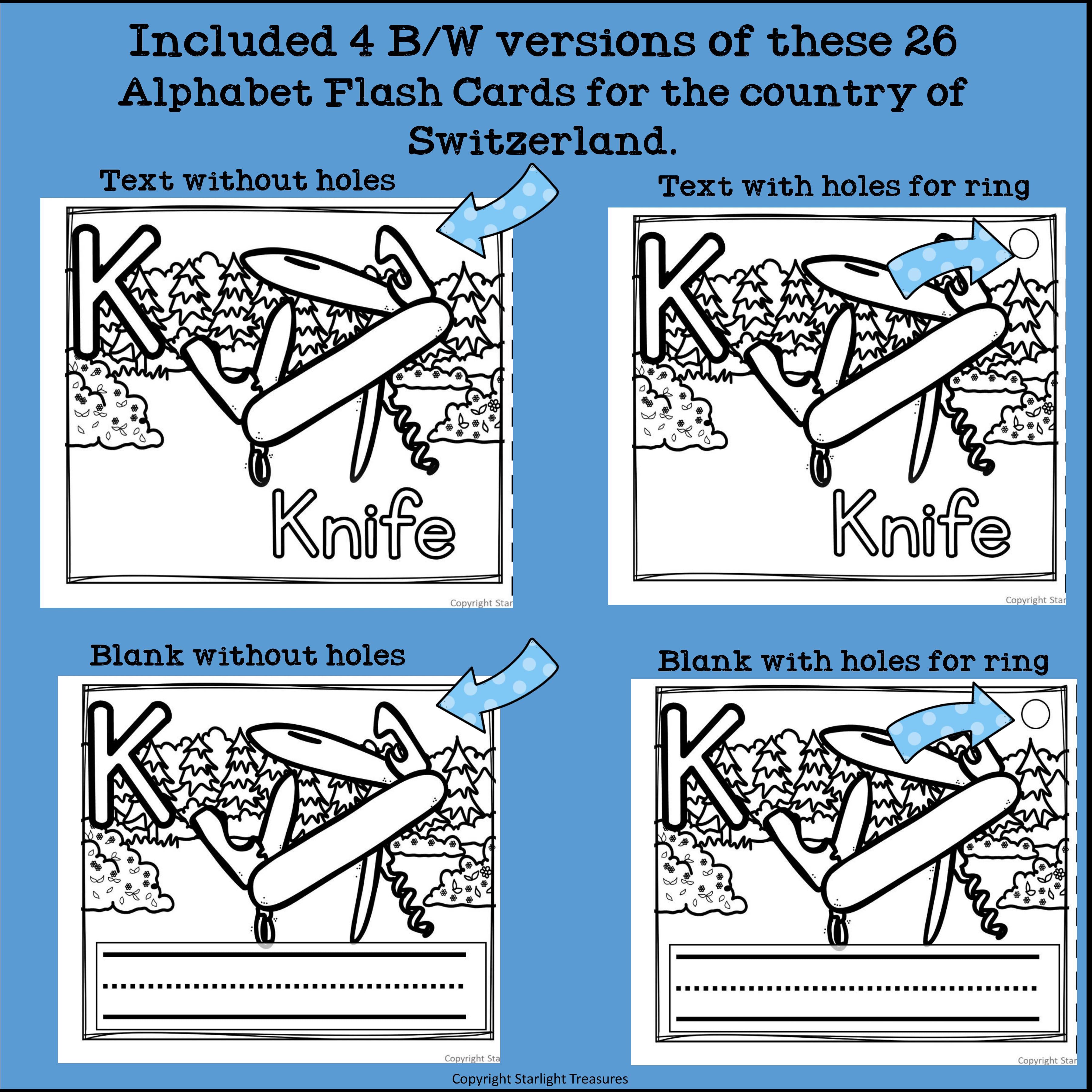 Switzerland Flash Cards