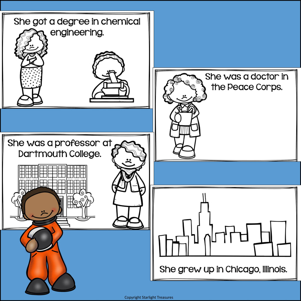 Mae Jemison Mini Book for Early Readers: Black History Month