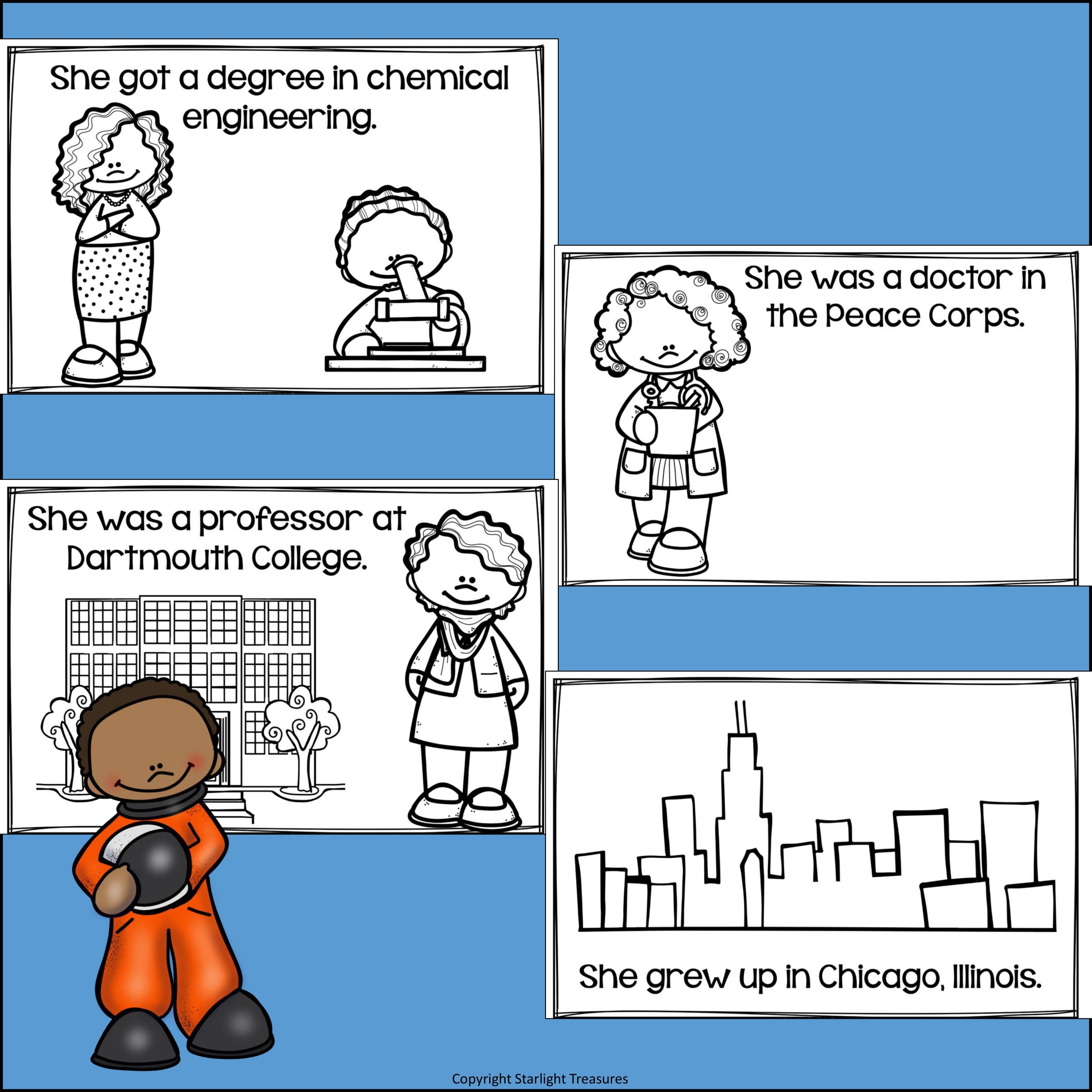 Mae Jemison Mini Book for Early Readers: Black History Month