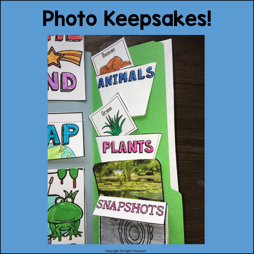 Pond Lapbook for Early Learners - Animal Habitats