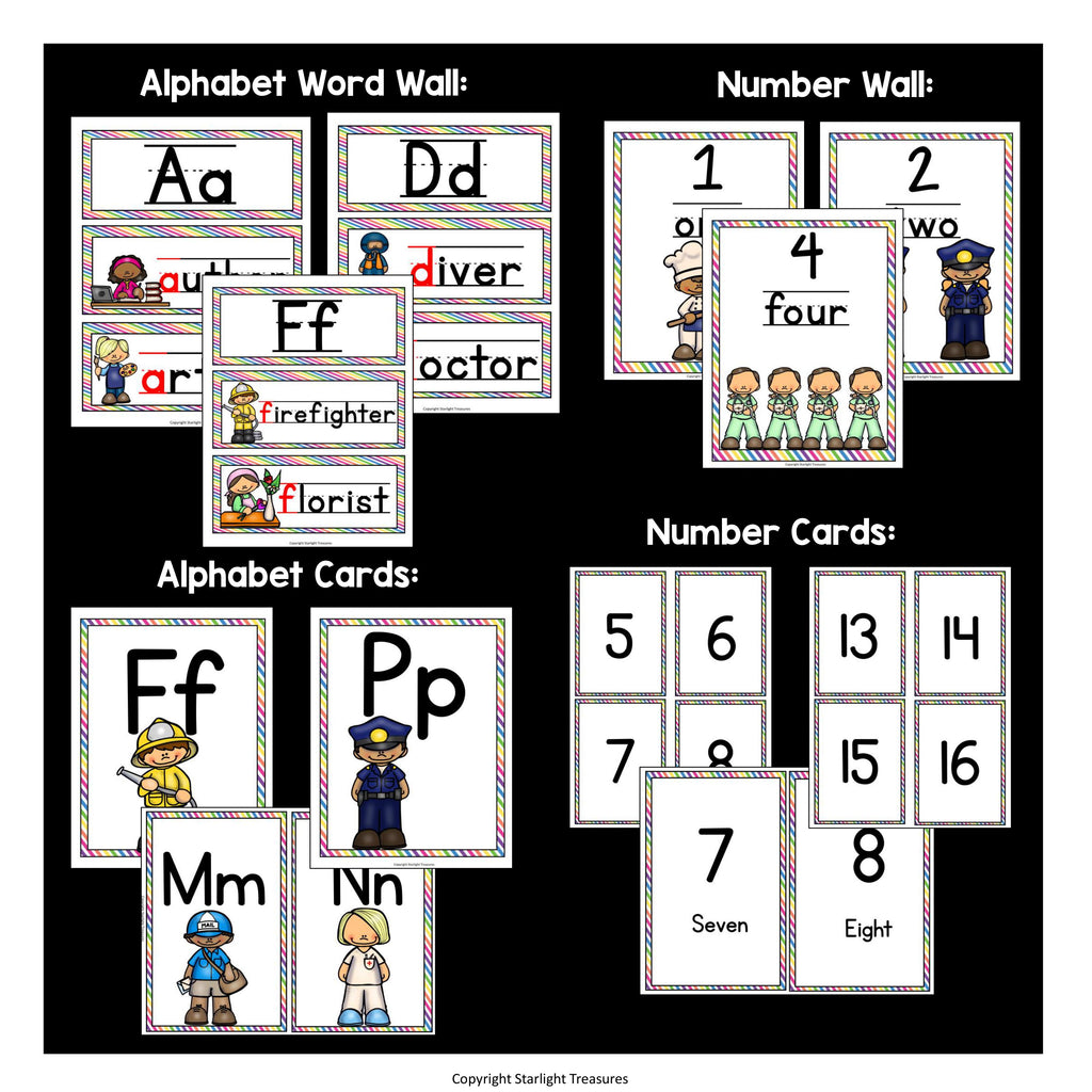 Classroom Decor Pack - Careers and Community Helpers Theme
