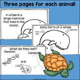 The Ocean Mini Book for Early Readers: Ocean Animals