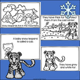 Snow Leopard Mini Book for Early Readers