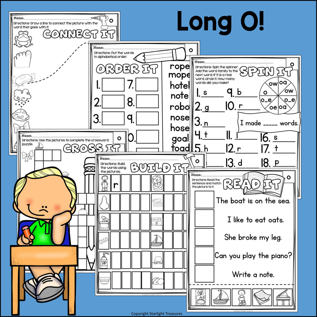 Long O Worksheets and Activities for Early Readers