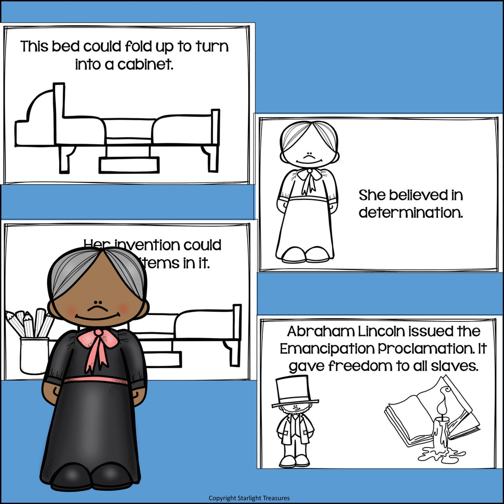Sarah E. Goode Mini Book for Early Readers: Black History Month