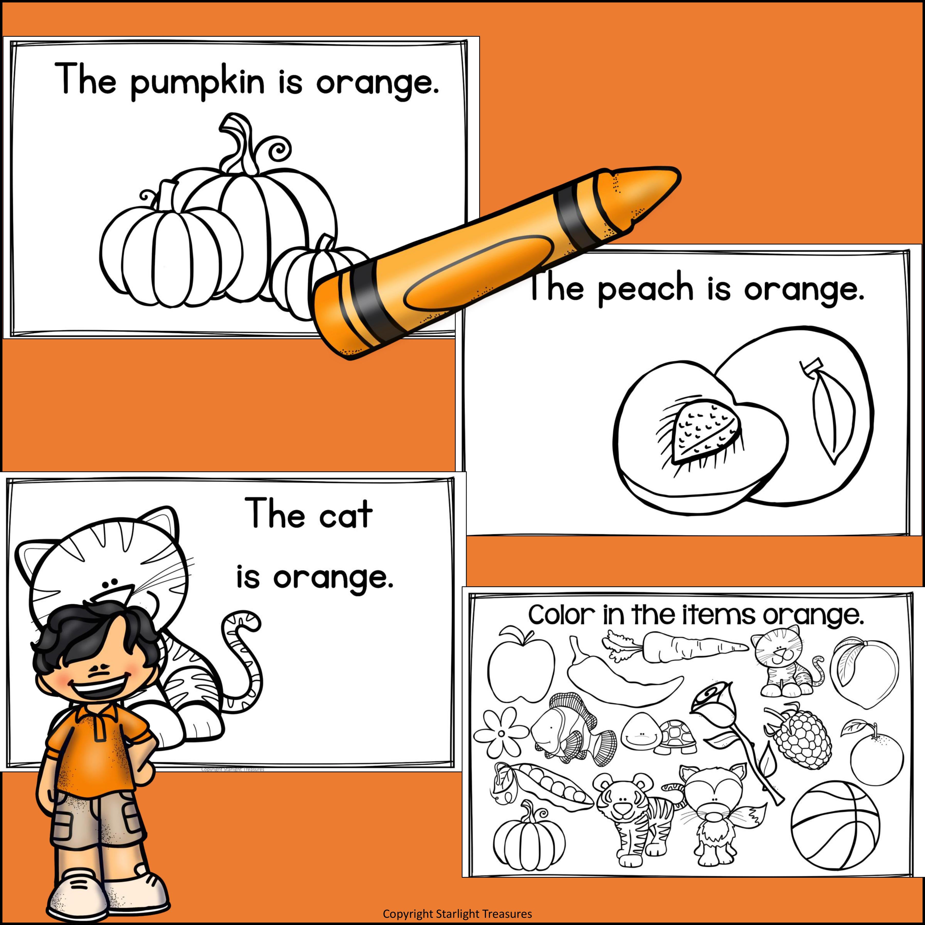 Colors of the Week: Orange Mini Book 