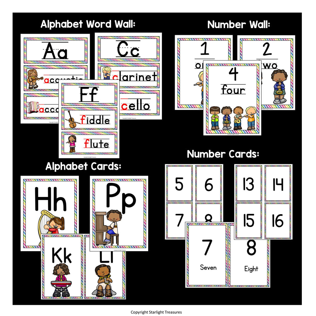 Classroom Decor Pack - Music Theme