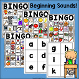 Beginning Sounds Bingo Cards for Early Readers - Alphabet Sounds Bingo FREEBIE