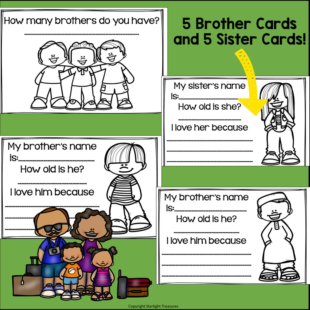 Sibling Day Mini Book for Early Readers