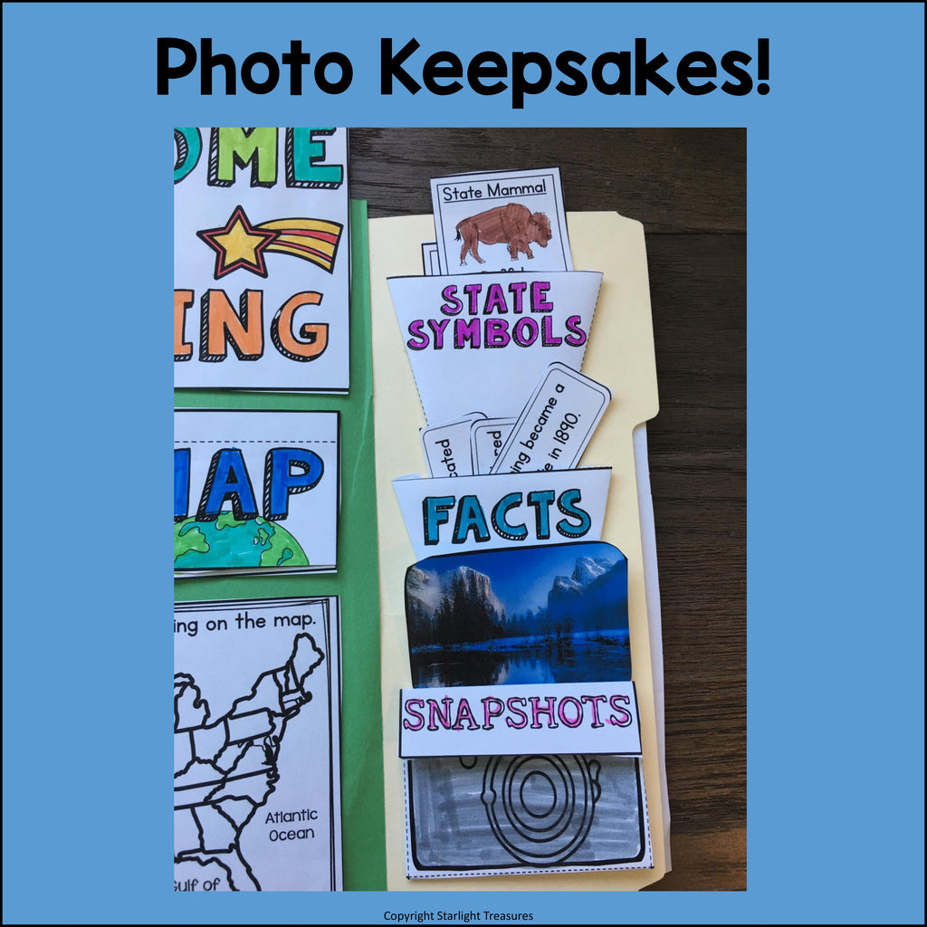 Wyoming Lapbook for Early Learners - A State Study