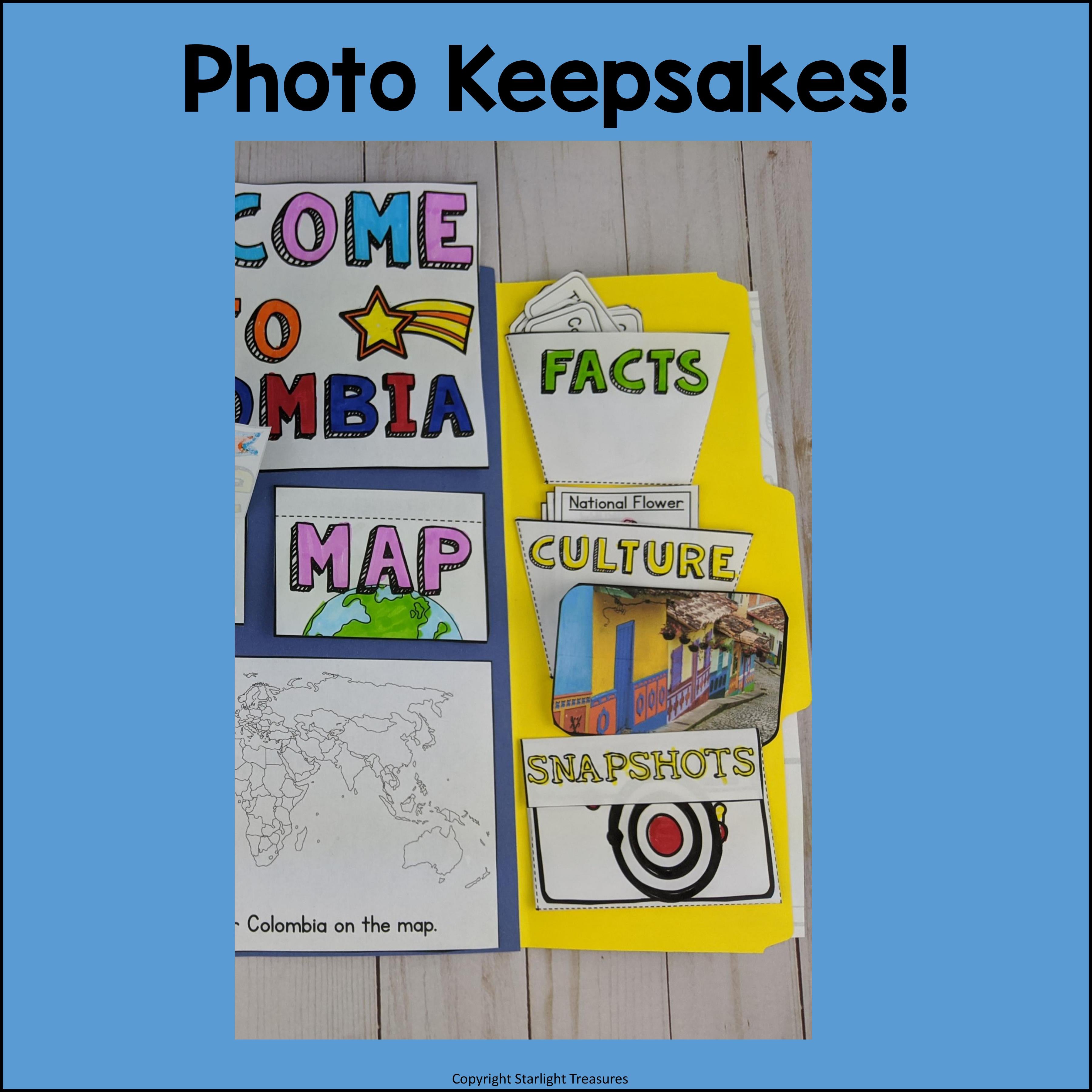 Colombia Lapbook for Early Learners - A Country Study